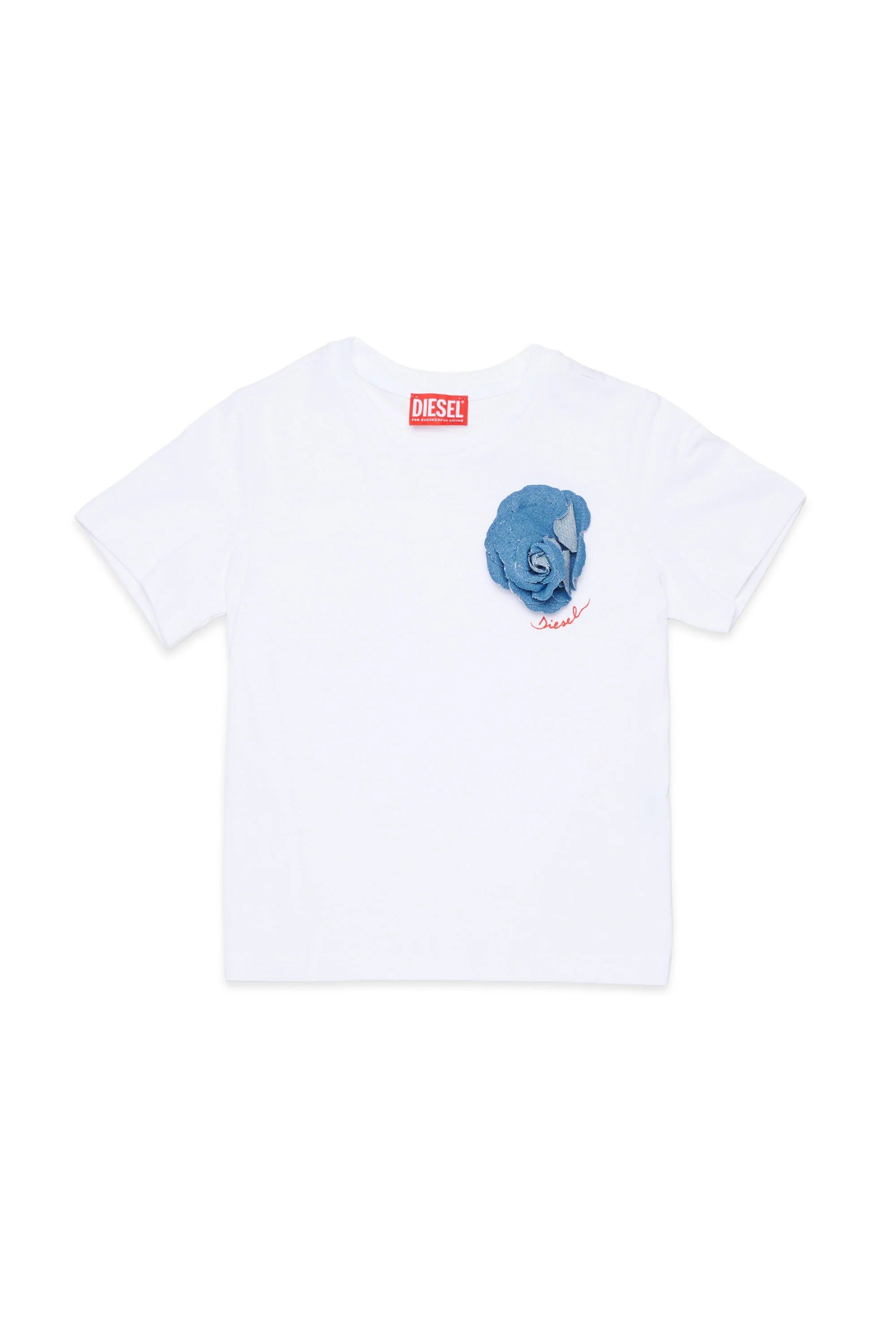 T-shirt con logo bianca J03013-KYA1Y K100 DIESEL 