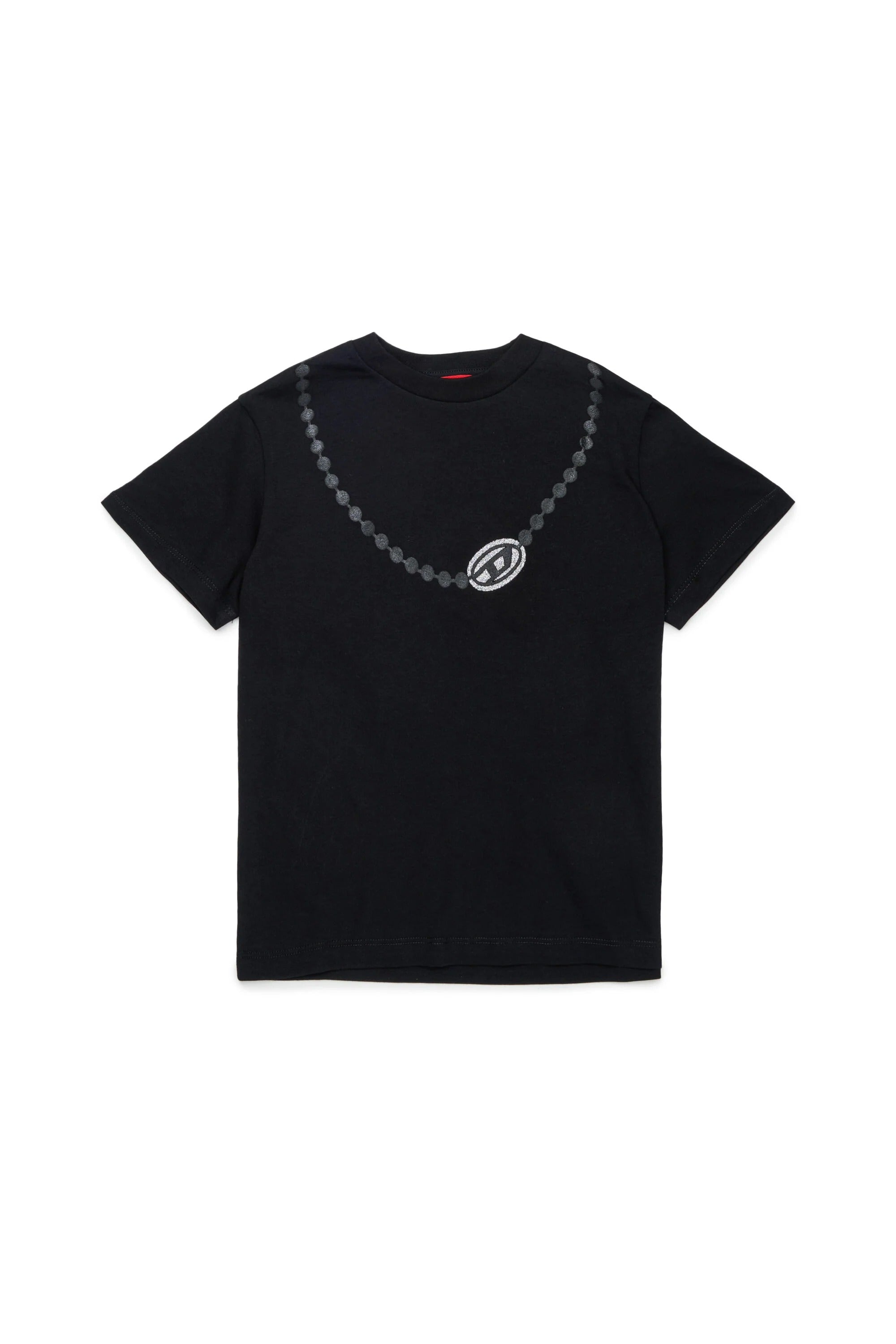 T-shirt girocollo con logo nera J03015-00Y19 K900 DIESEL 