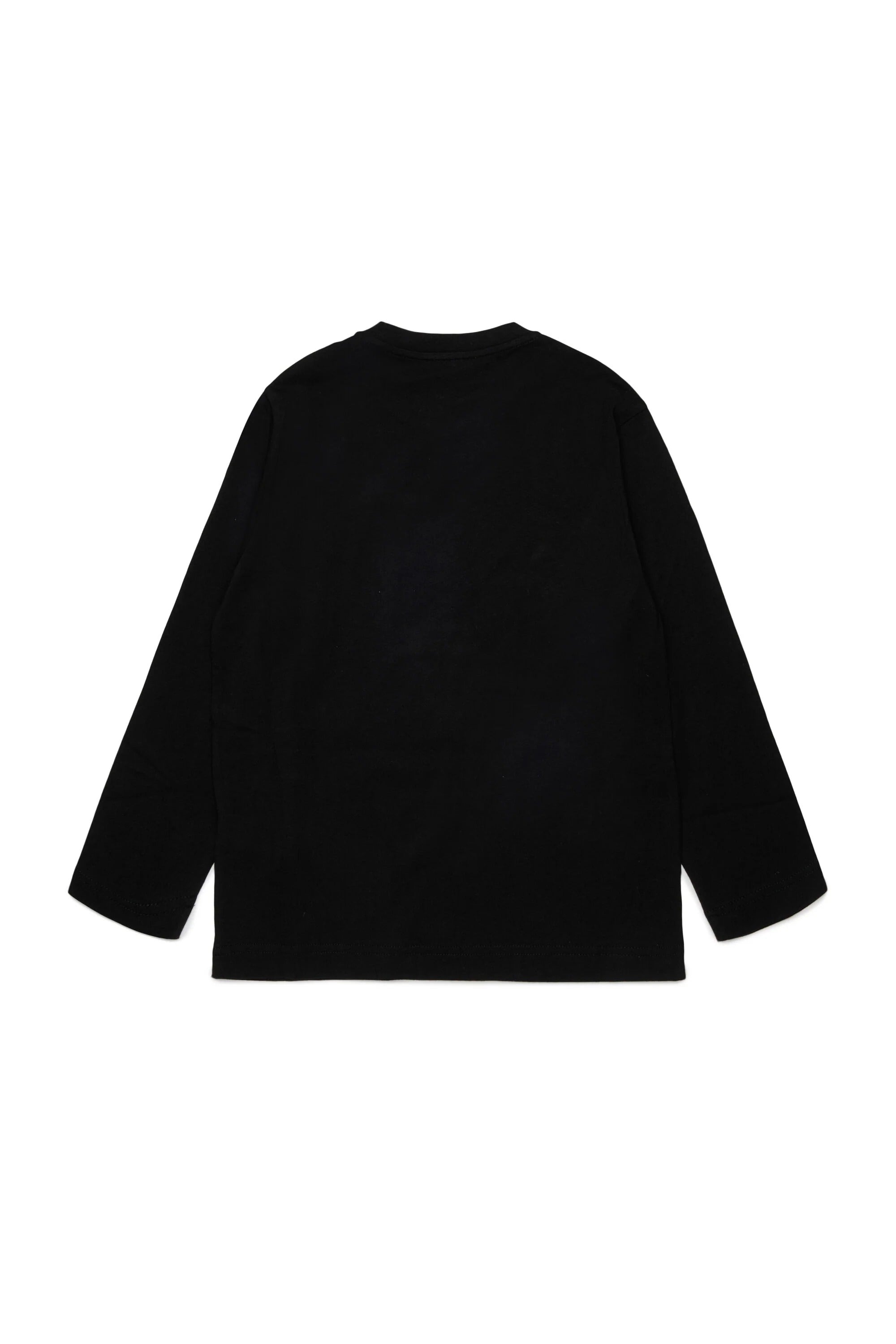 T-shirt a maniche lunghe con logo nera J03037-0GRAI K900 DIESEL 