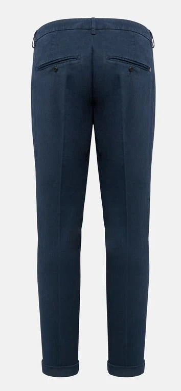 Pantaloni Gaubert slim in gabardina mano calda universe blue UP235-GSE043U-PTD 890 DONDUP 