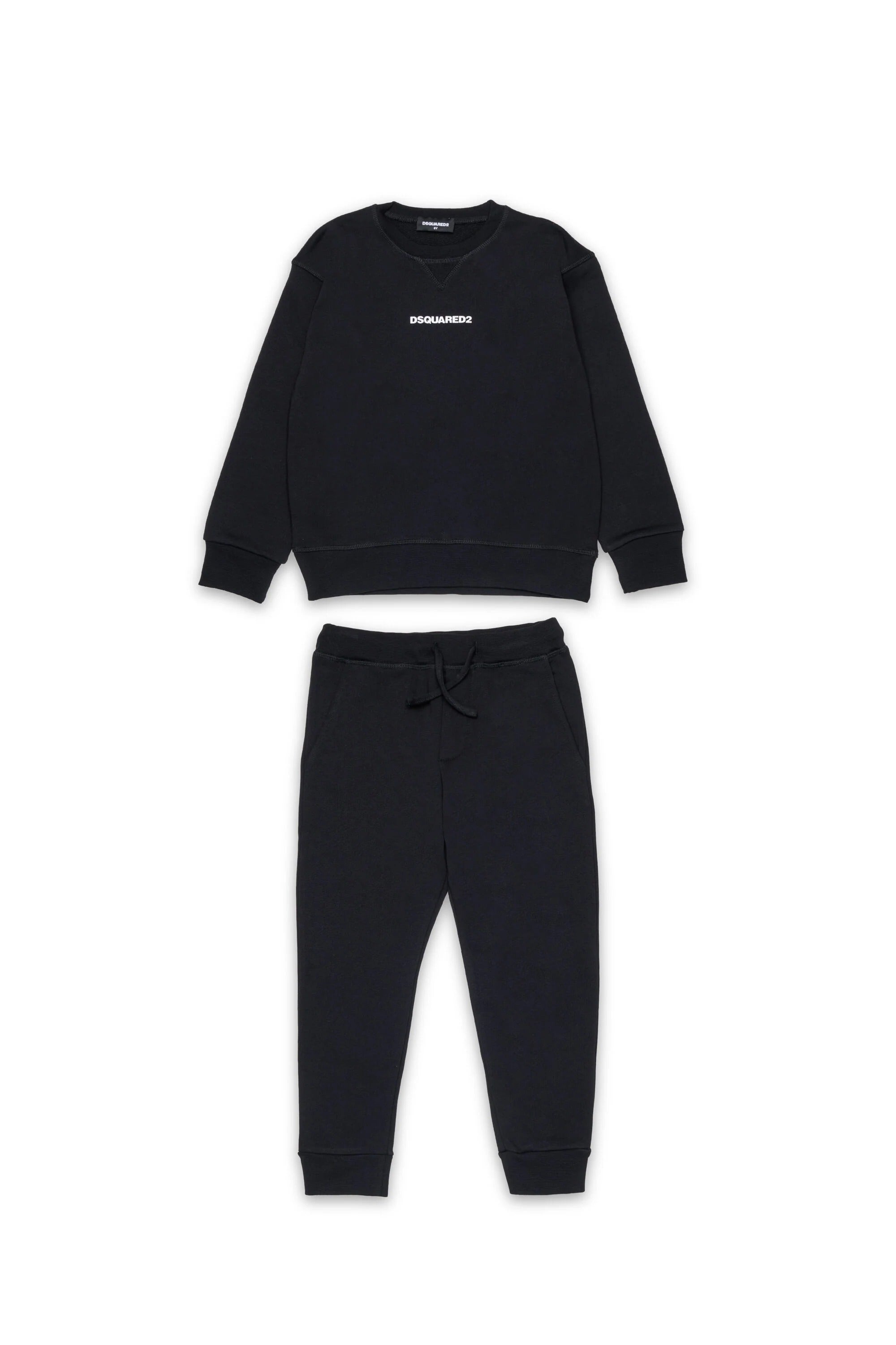 Tuta sportiva con logo nera DQ3145-D0AIZ DQ900 DSQUARED KID 