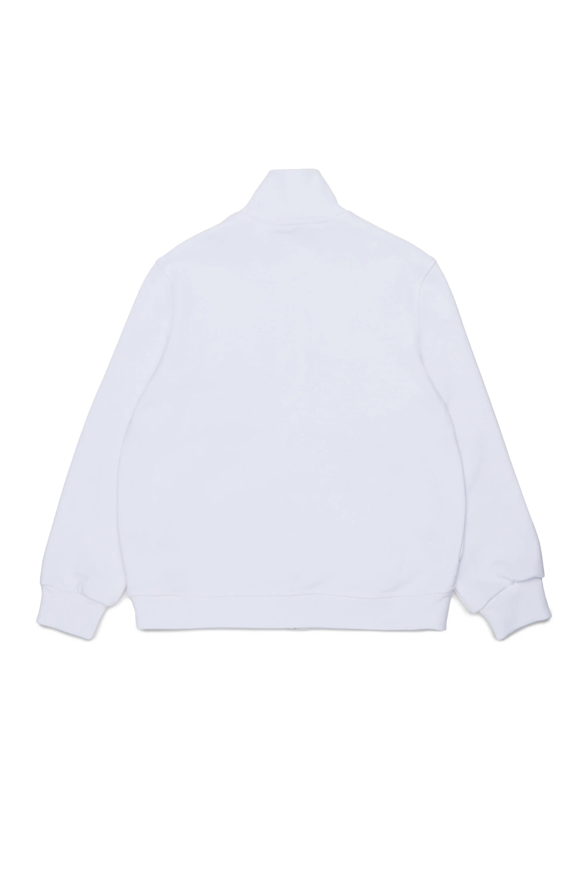Felpa con zip integrale e logo bianca DQ3432-D0AJ6 DQ100 DSQUARED KID 