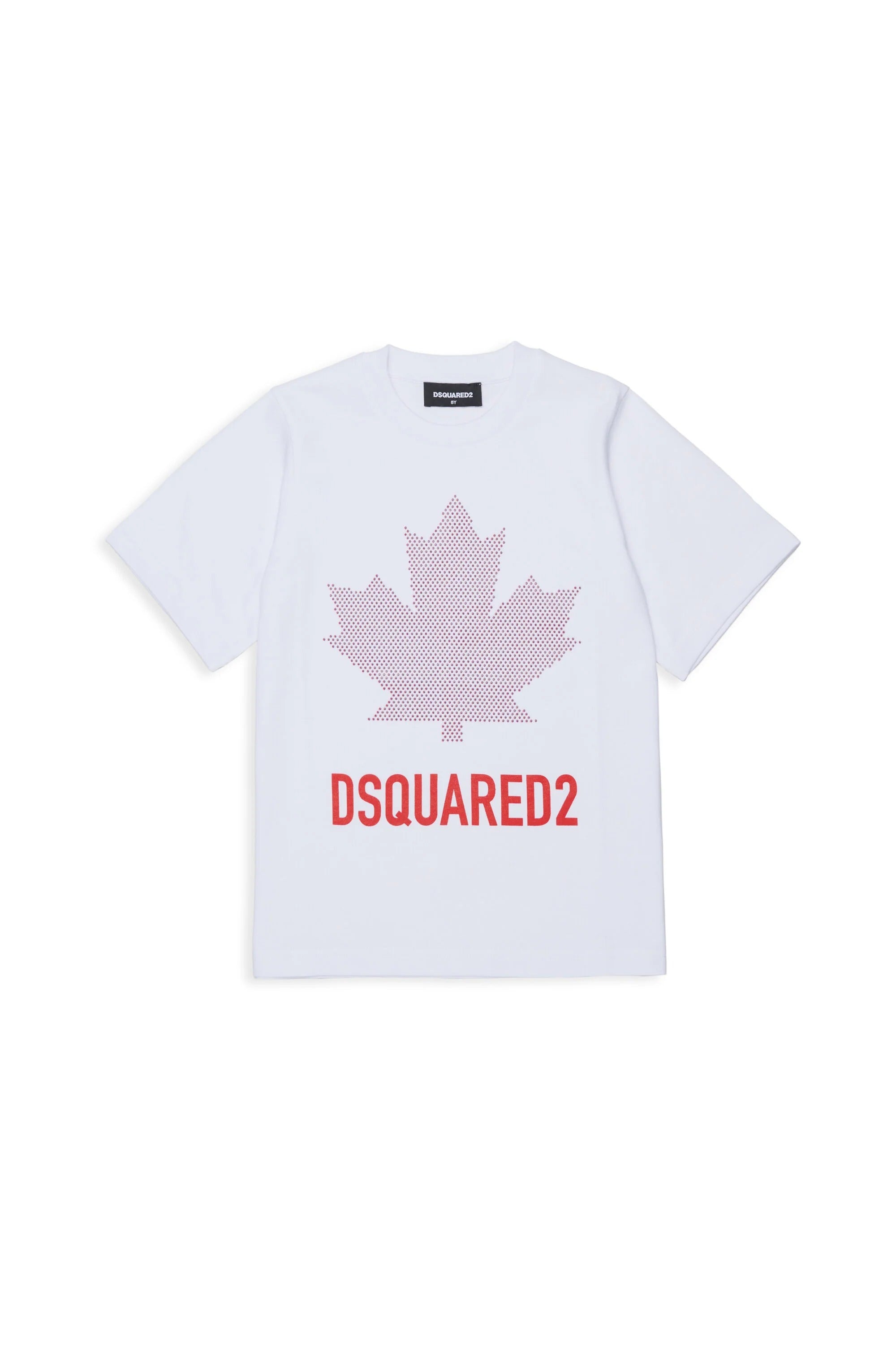 T-shirt con logo bianca DQ3434-D0AJ5 DQ100 DSQUARED KID 
