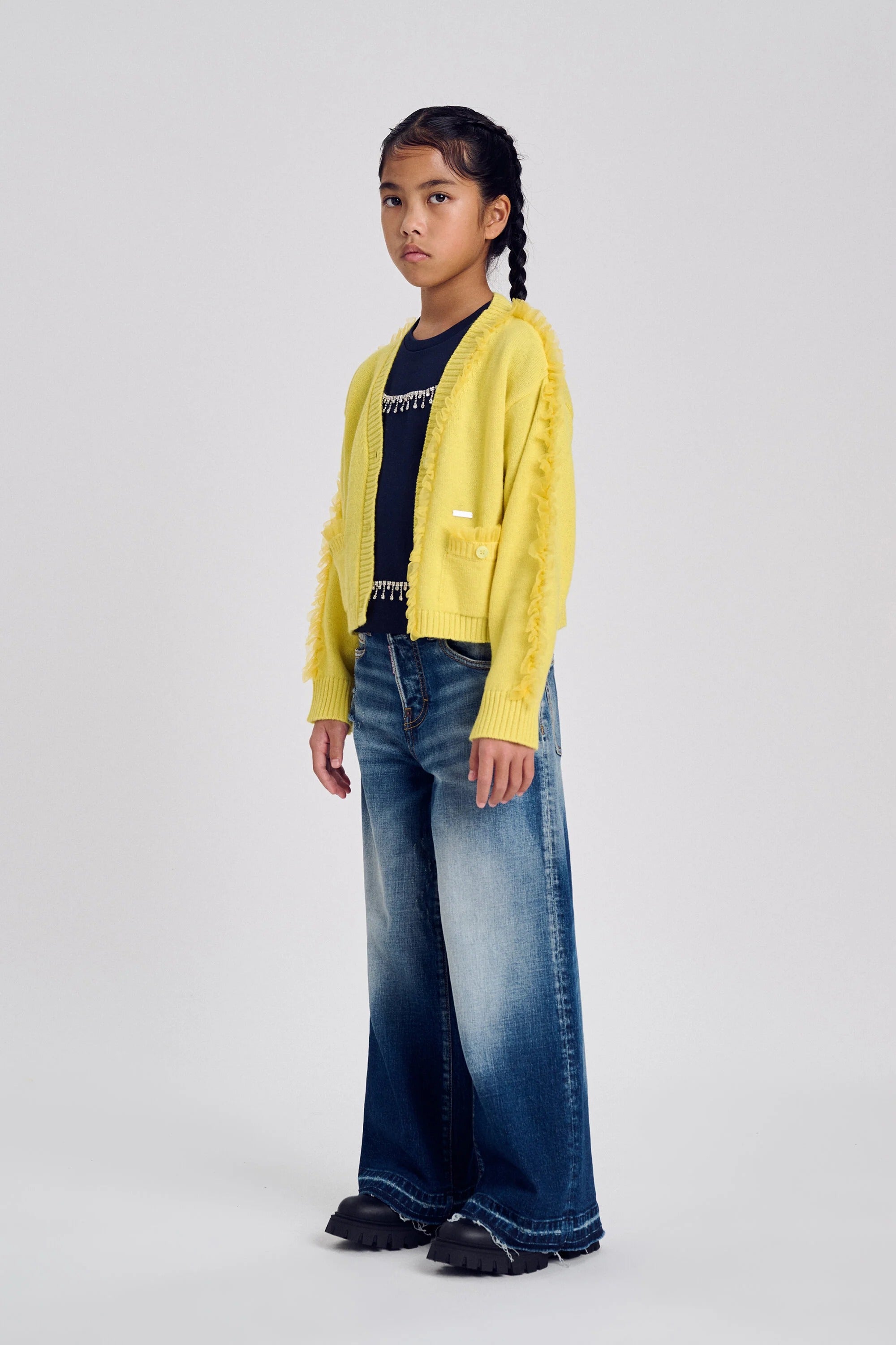 Jeans dalla vestibilità comoda, lavaggio blu medio - larghi DQ3577-D0AHR DQ01 DSQUARED KID 