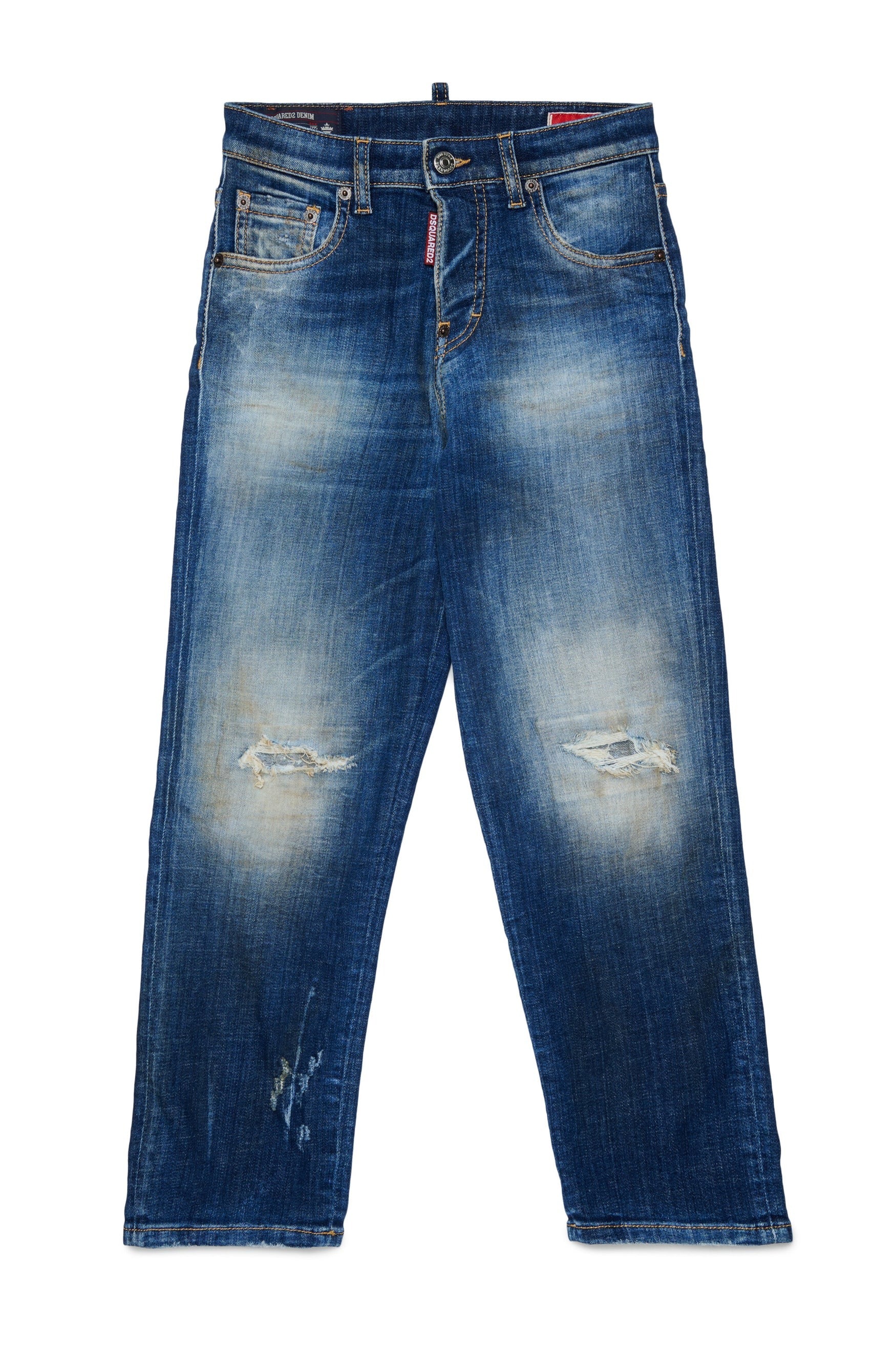 Jeans dalla vestibilità comoda, lavaggio azzurro chiaro - larghi DQ3578-D0AHW DQ01 DSQUARED KID 