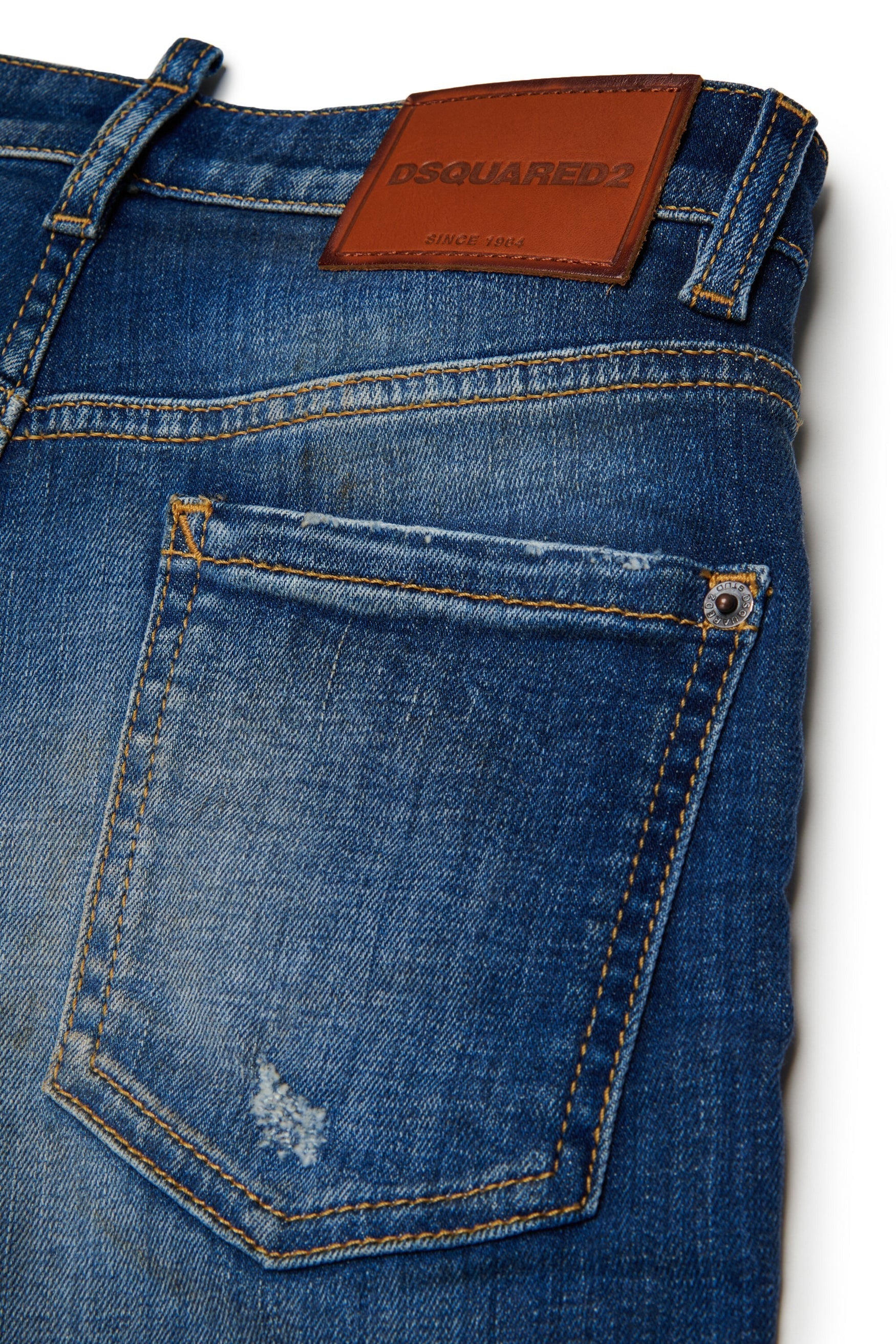 Jeans dalla vestibilità comoda, lavaggio azzurro chiaro - larghi DQ3578-D0AHW DQ01 DSQUARED KID 