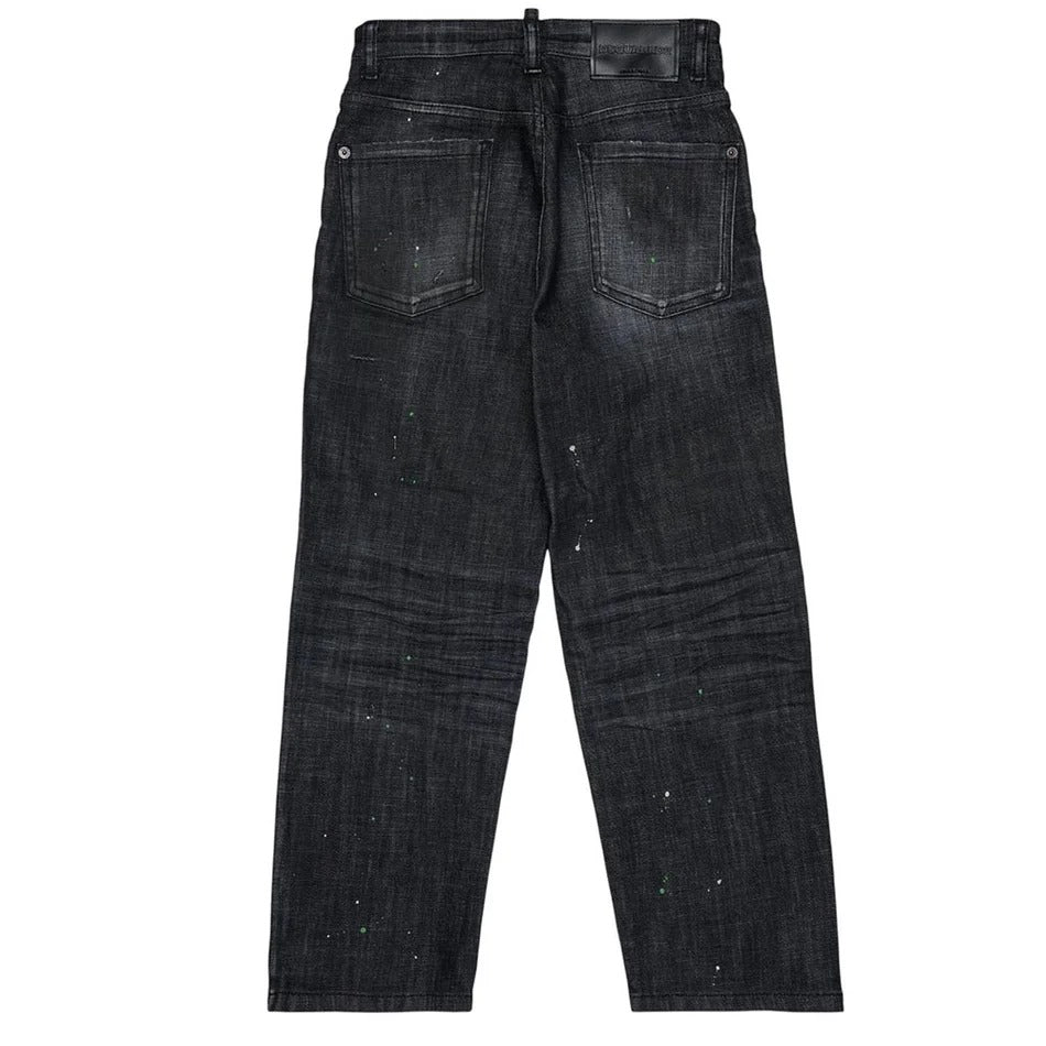 Jeans dalla vestibilità comoda, lavaggio nero - larghi DQ3578-D0AI1 DQ2 DSQUARED KID 