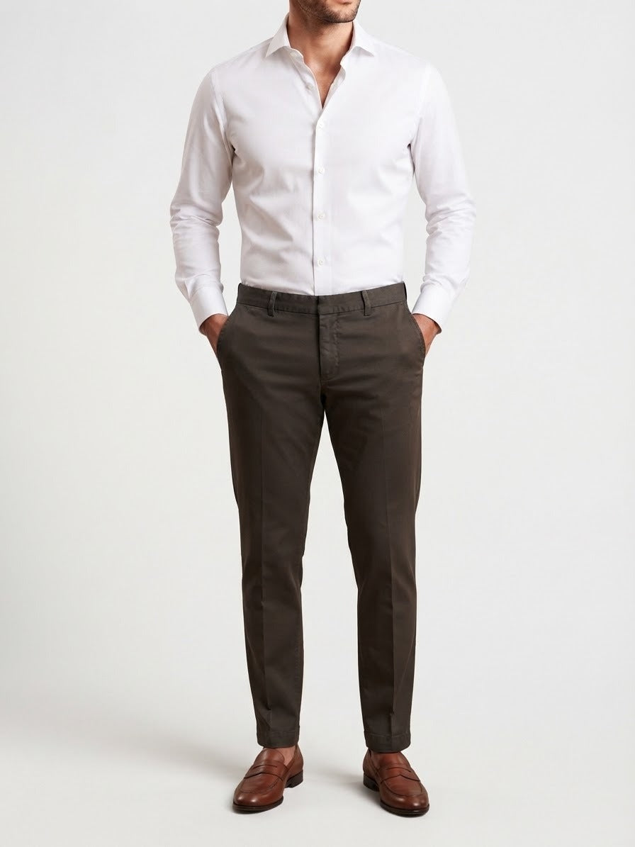 ENTRE AMIS Pantalone TK America slim Dark Brown A278188/SENNA/2720 5174 Entre amis 
