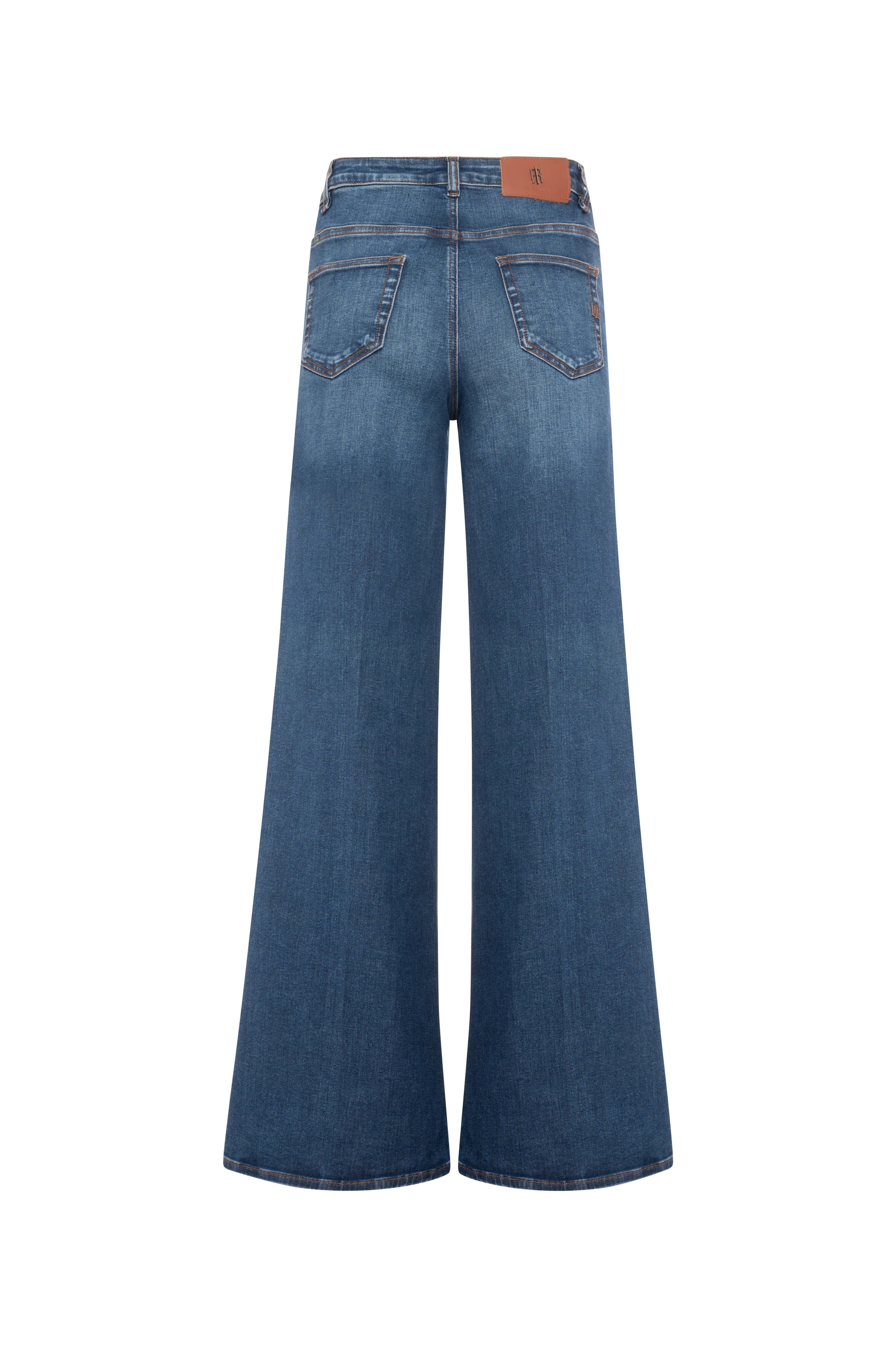 Jeans flare in denim con lavaggio medio FP26WV3015D46002 987 FRACOMINA 
