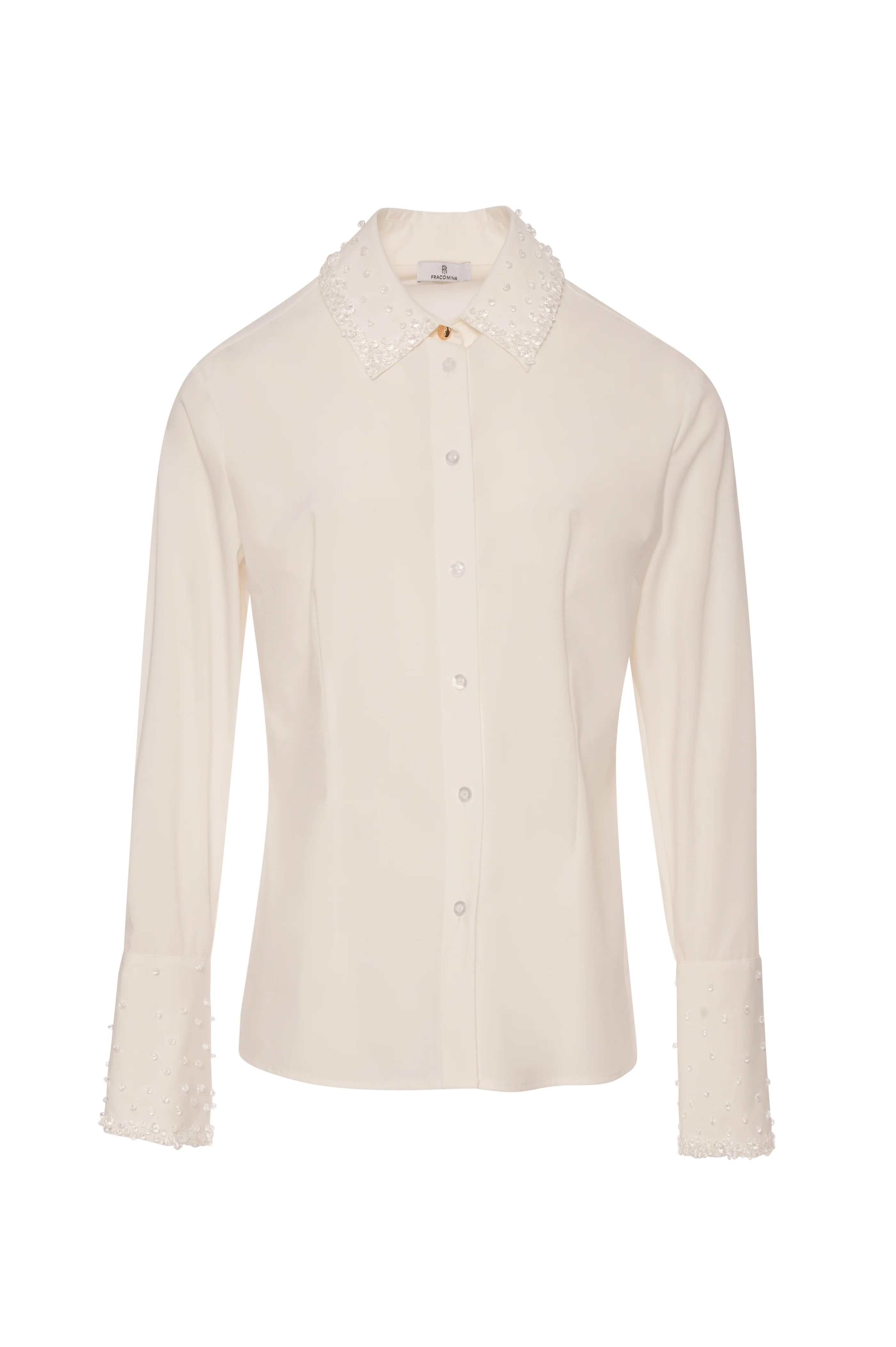 Fracomina Camicia slim con applicazioni luminose FR26WT6006W58401 108 FRACOMINA 