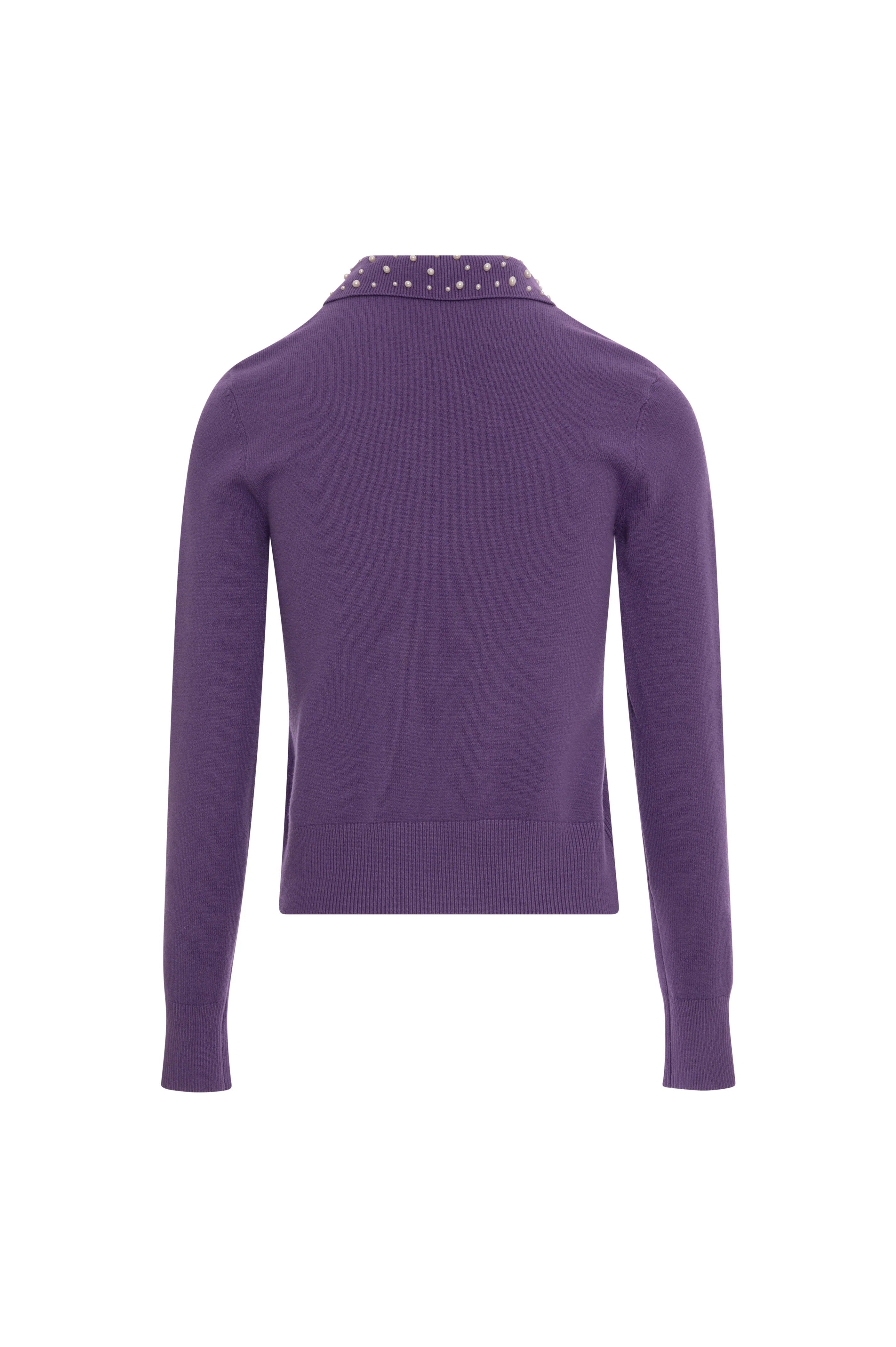 Fracomina Maglia slim con perle Glicine FR26WT7027K506R9 I01 FRACOMINA 