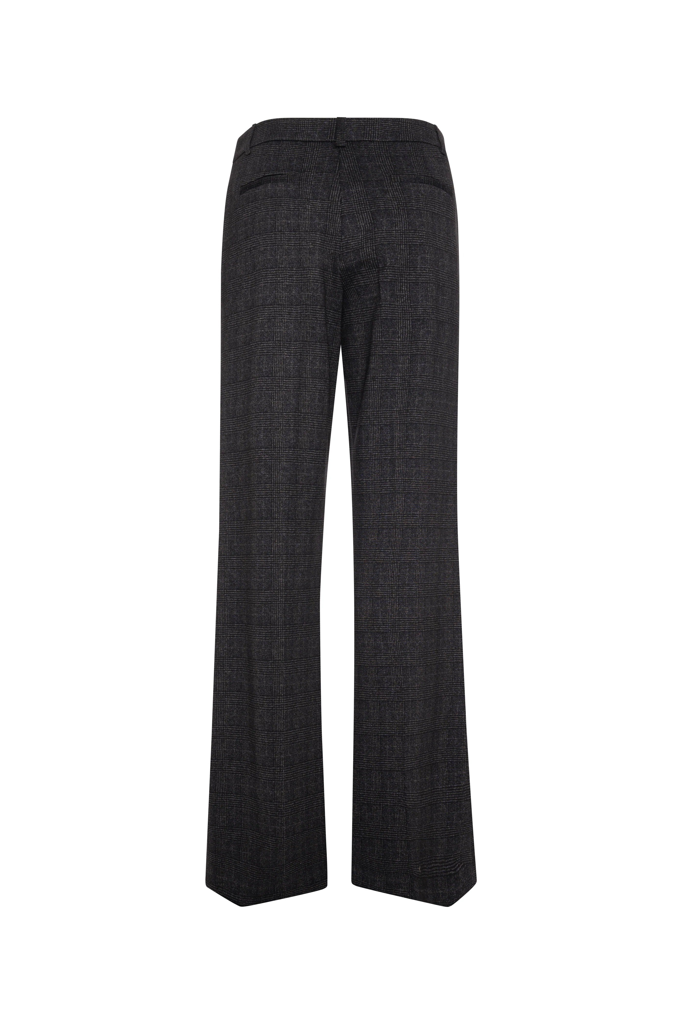 Fracomina Pantalone linea dritta in tessuto in fantasia Principe di Galles charcoal FR26WV2004W575O2 097 FRACOMINA 