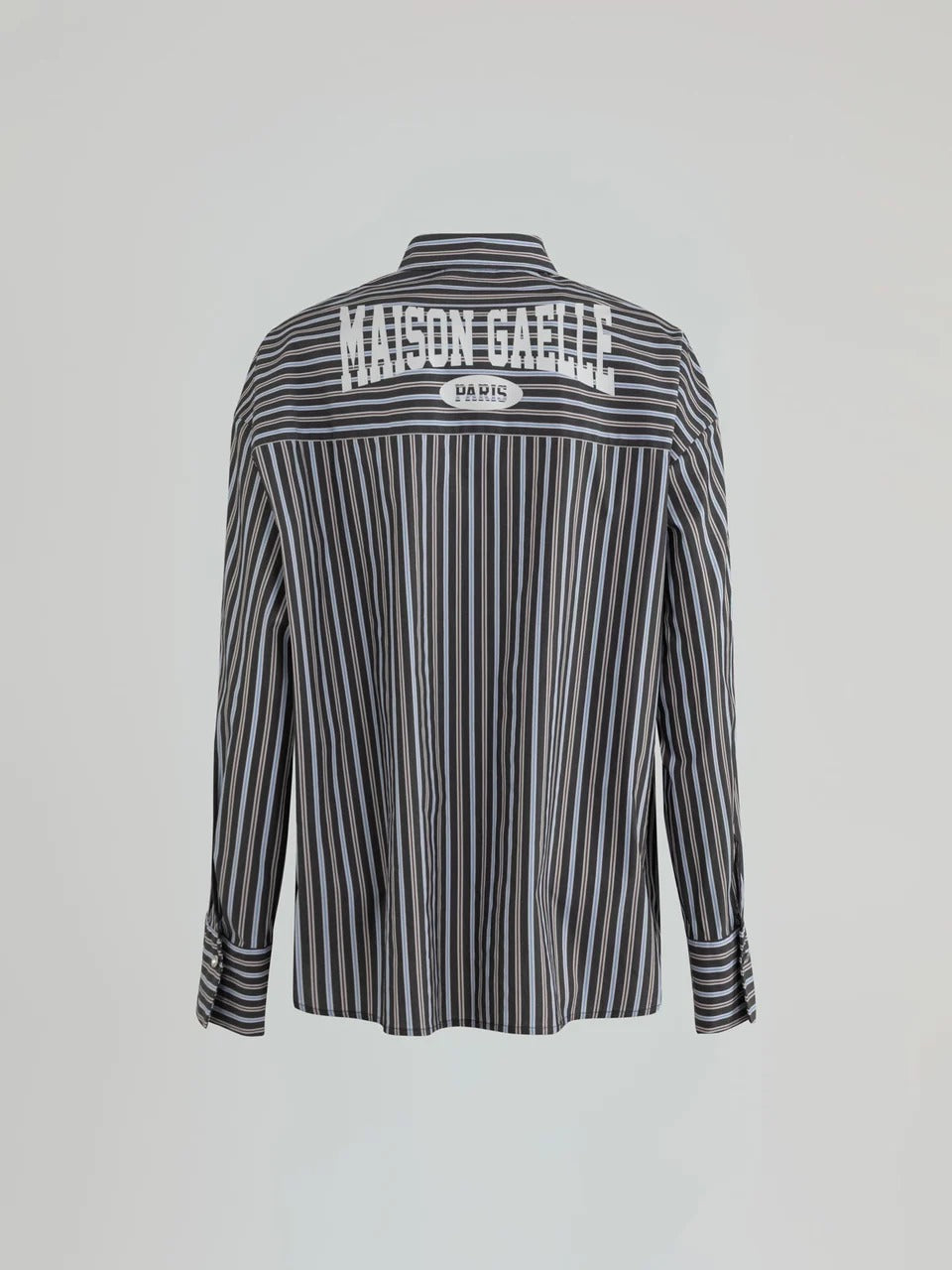 Gaelle Camicia regular con stampa logo grigia GAABW11262-TCP0003 NE160 GAELLE 