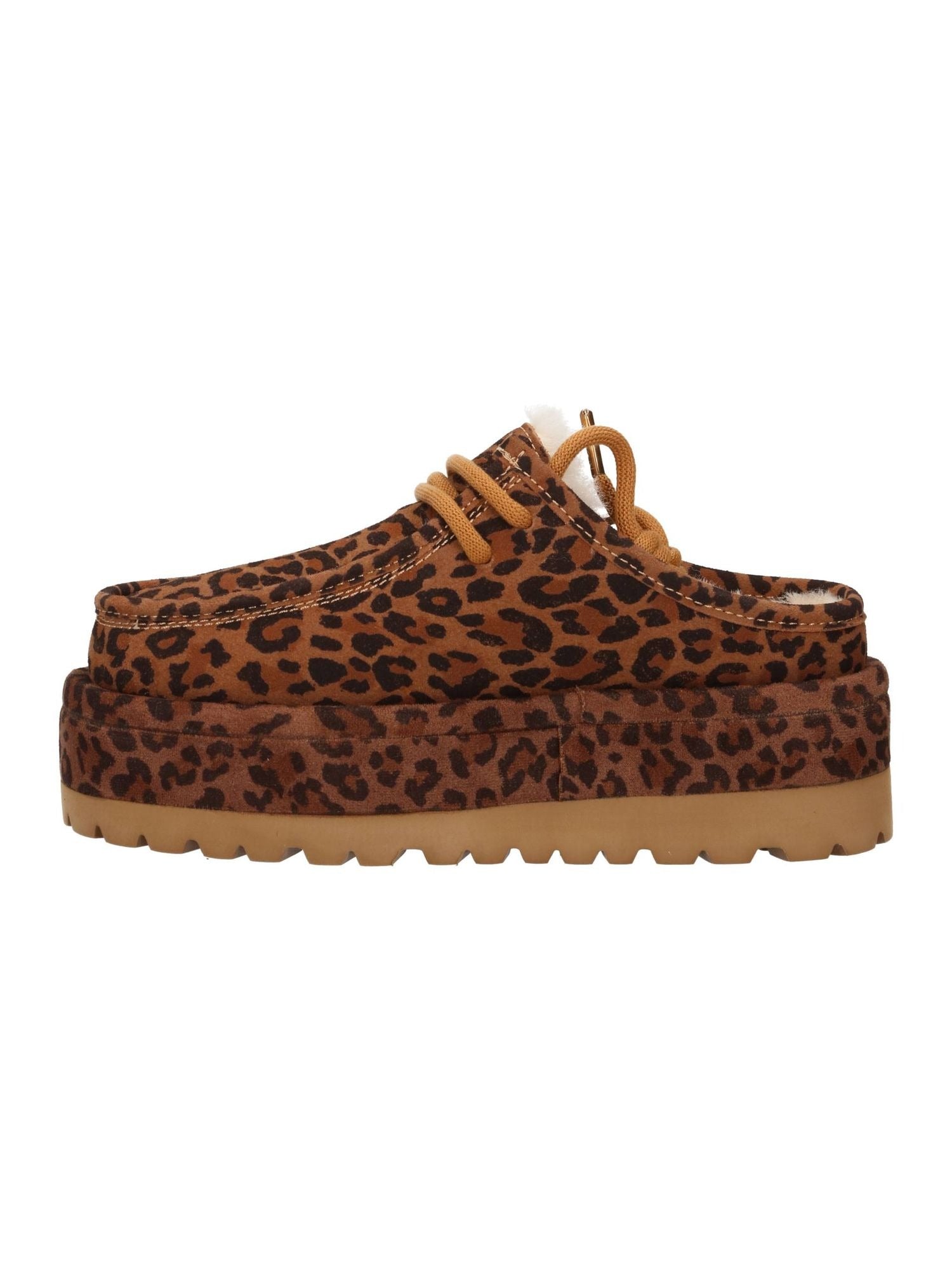 Eskimo boots sabot in suede con stampa animalier con charms GACAW01846-PLH0002 MA32 GAELLE 