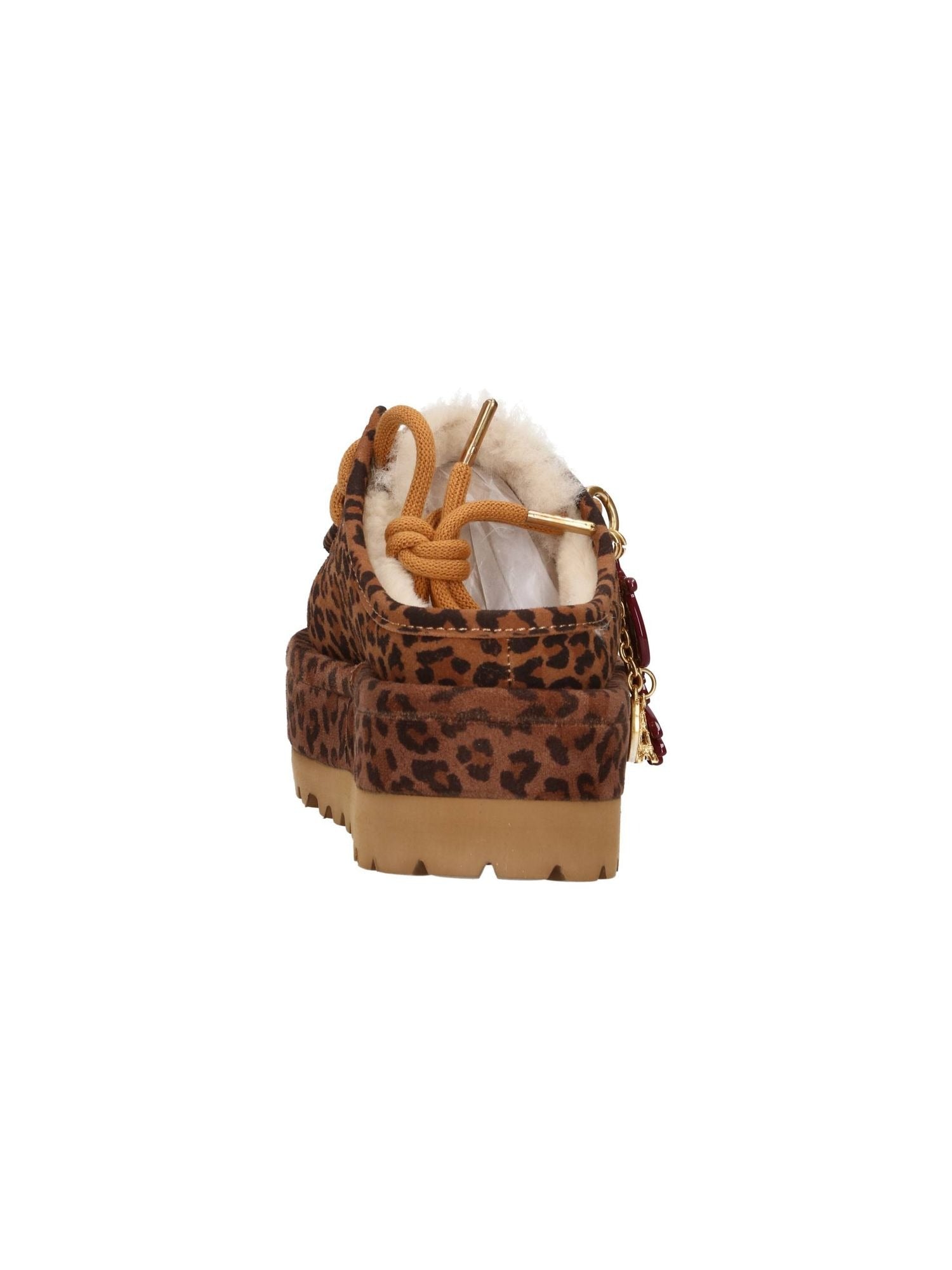 Eskimo boots sabot in suede con stampa animalier con charms GACAW01846-PLH0002 MA32 GAELLE 