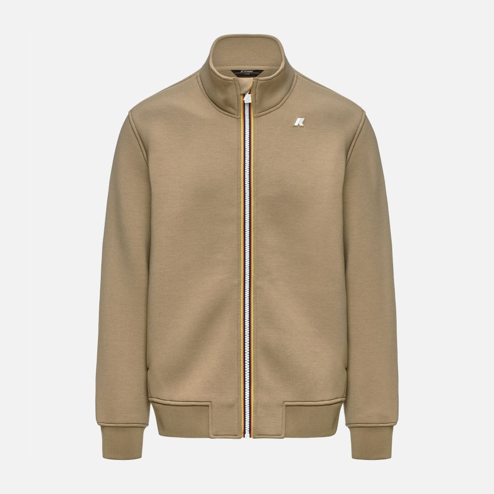 K-WAY felpa finn spacer beige khaki K2125LW 677 K-WAY 