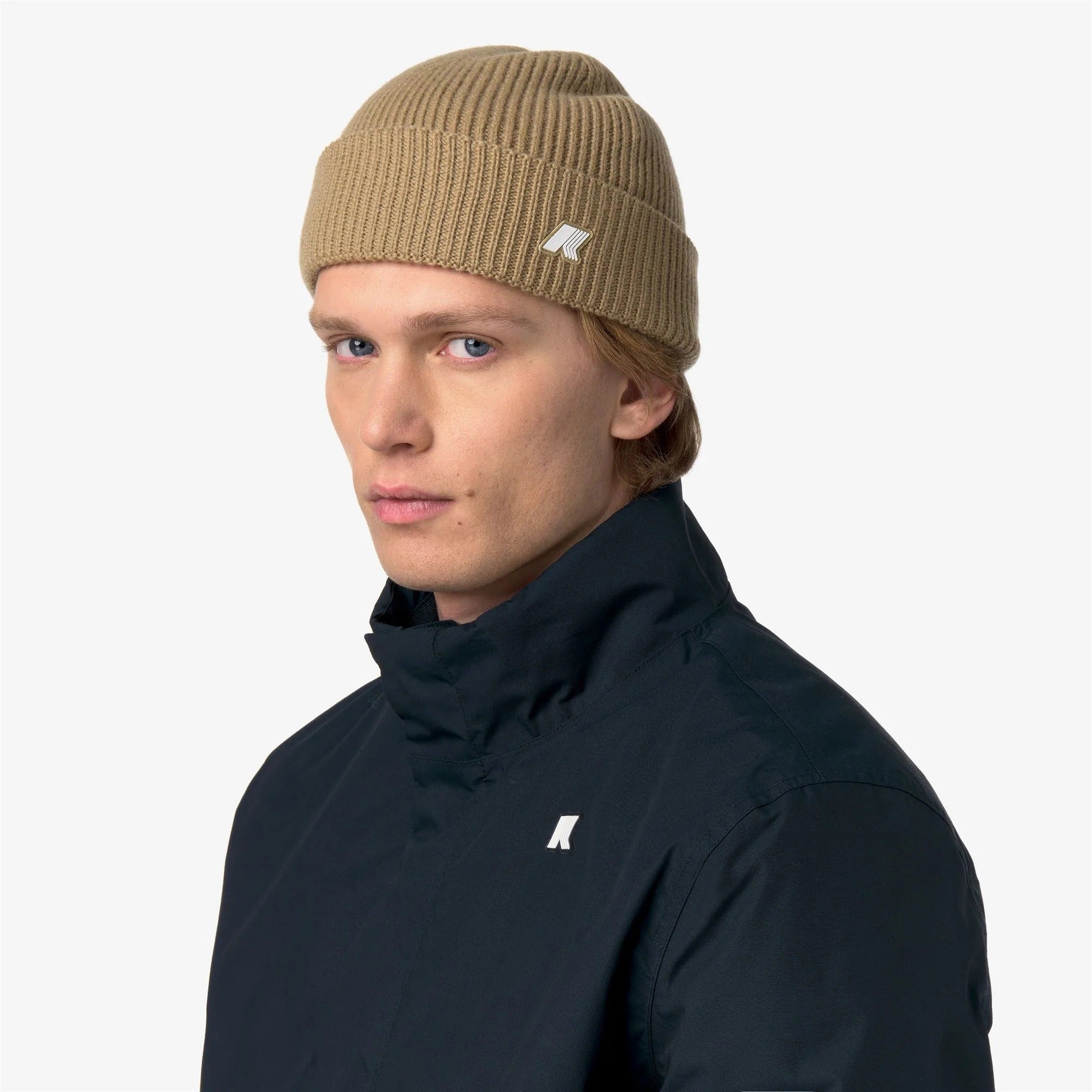 Cappello Brice Cardigan Stitch Wool beige kachi K2132HW 677 K-WAY 