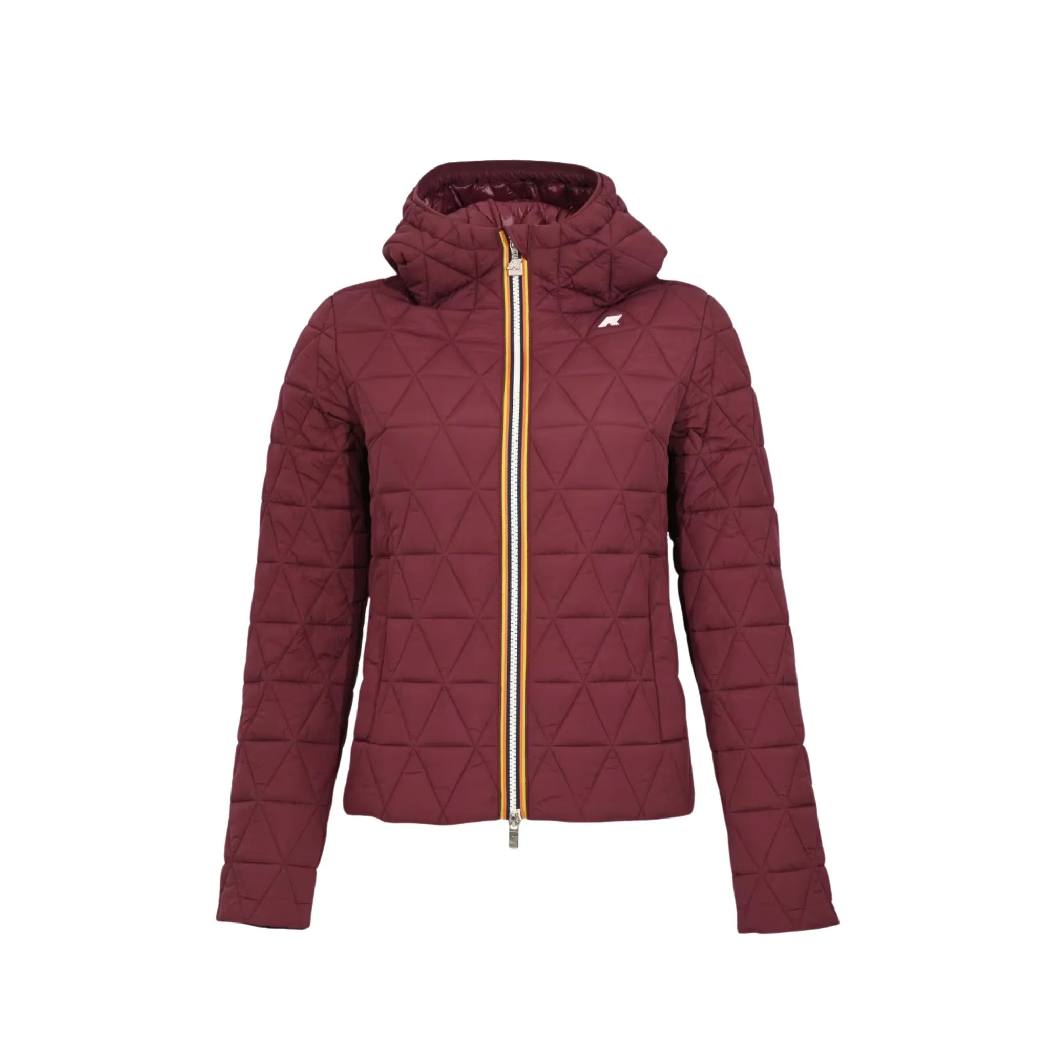 Giacca Lil Diamond Quilted Warm Violet mauve wine K2136EW 345 K-WAY 