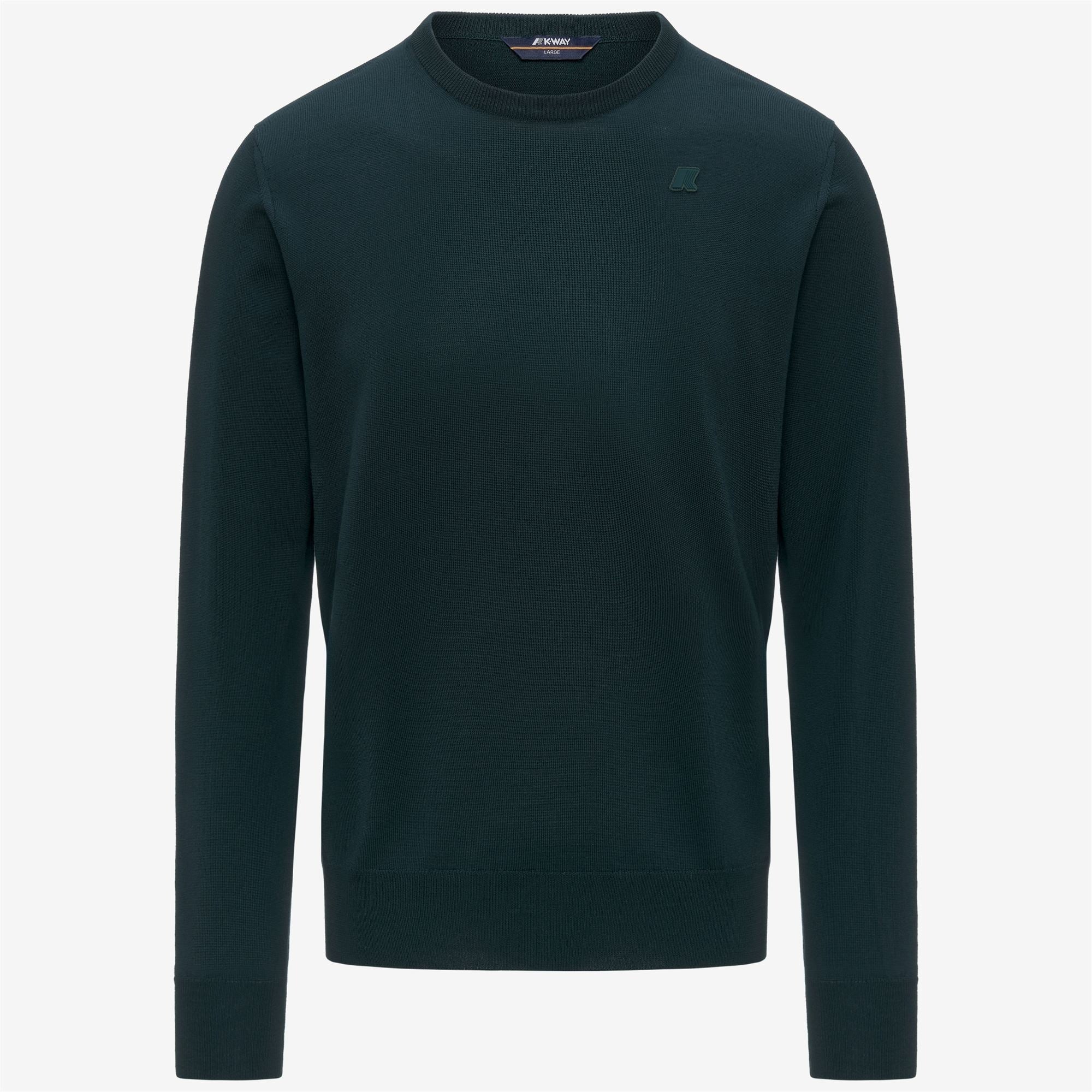 Maglione Sebastien Merino Green Ponderosa K2142EW 614 K-WAY 