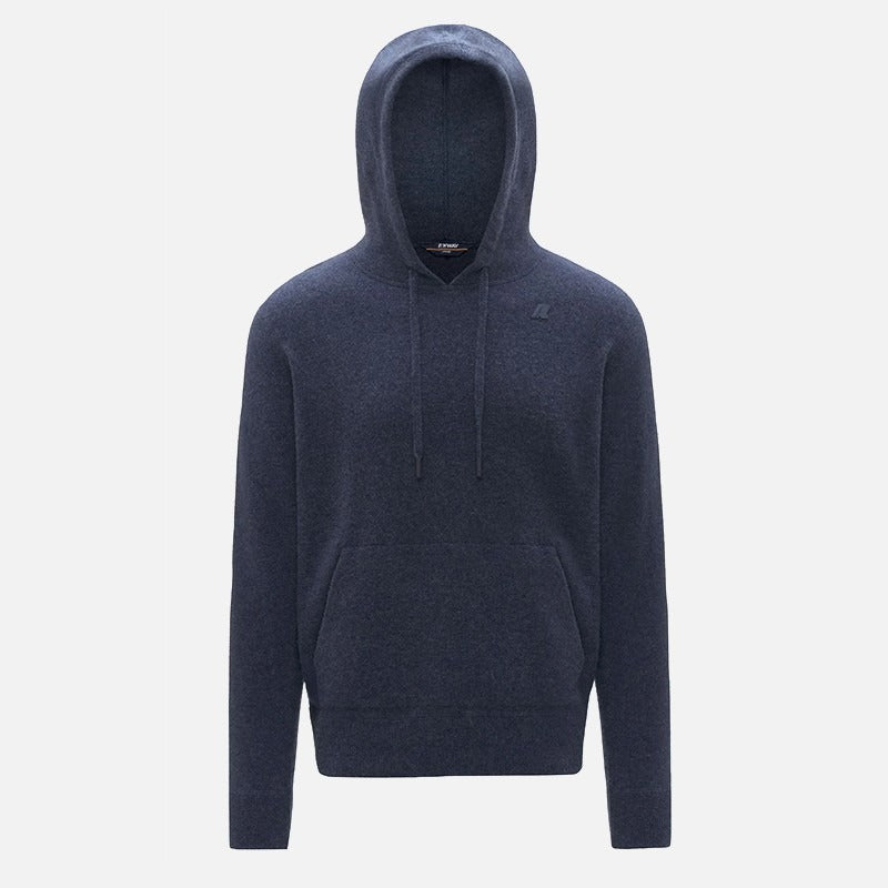 K-Way Maglioncino con cappuccio Arzel Fleece Stitch K2145SWWPV Blue dusty K2145SW WPV K-WAY 