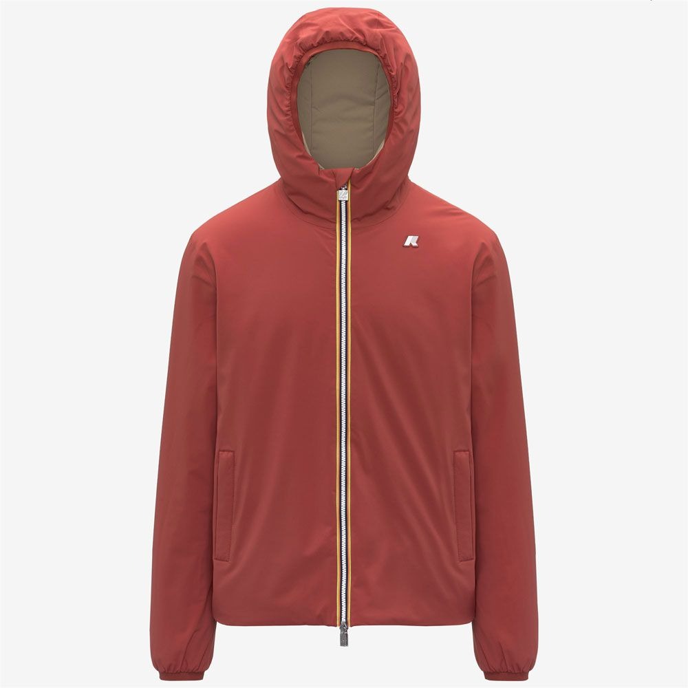 Giacca Jack St Warm Double Red dk chili-beige khaki K6128VW D04 K-WAY 