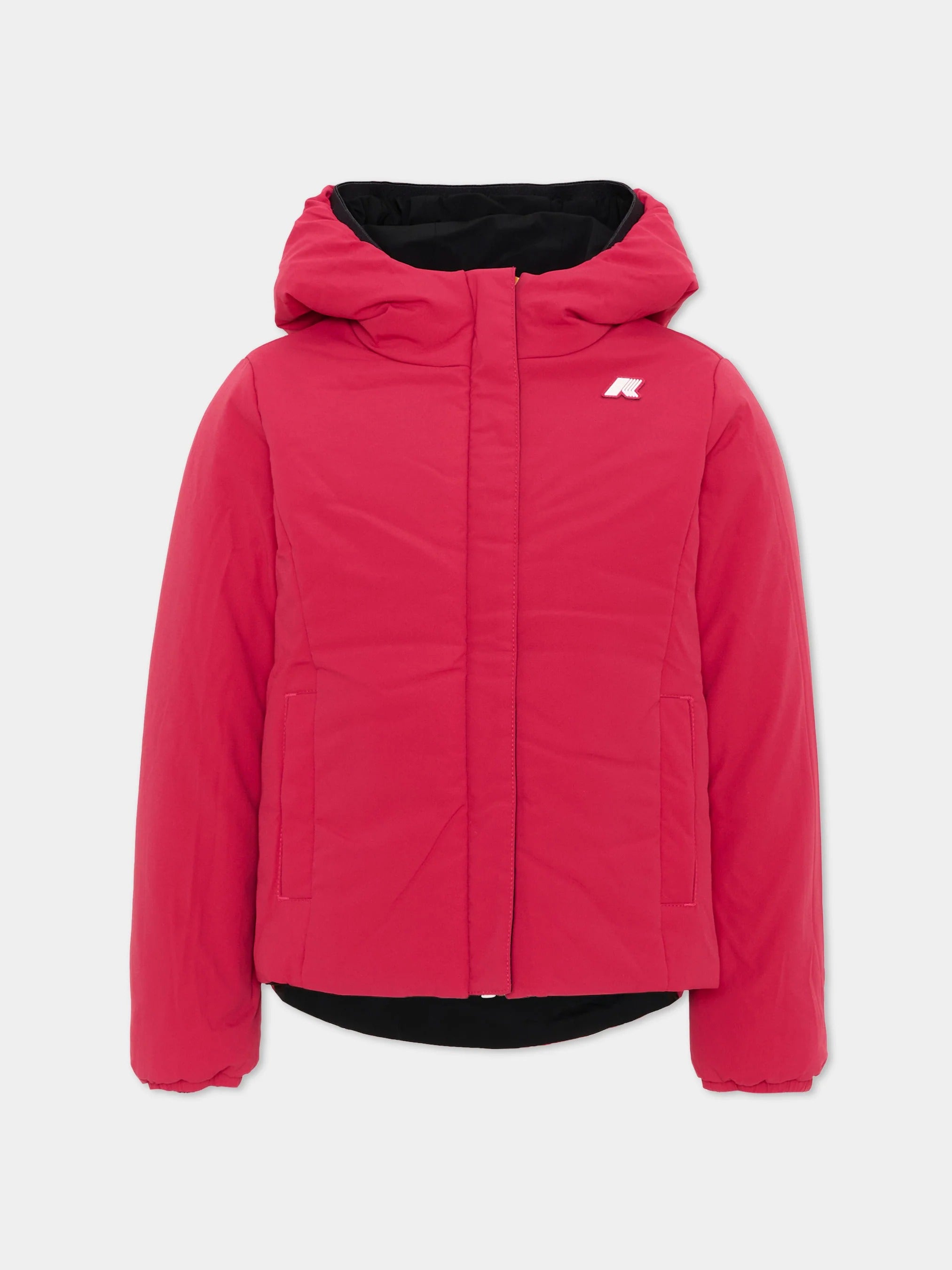 Giacca P. Lily St Warm Double Black pure-red cerise K71339W* DCL K-WAY 
