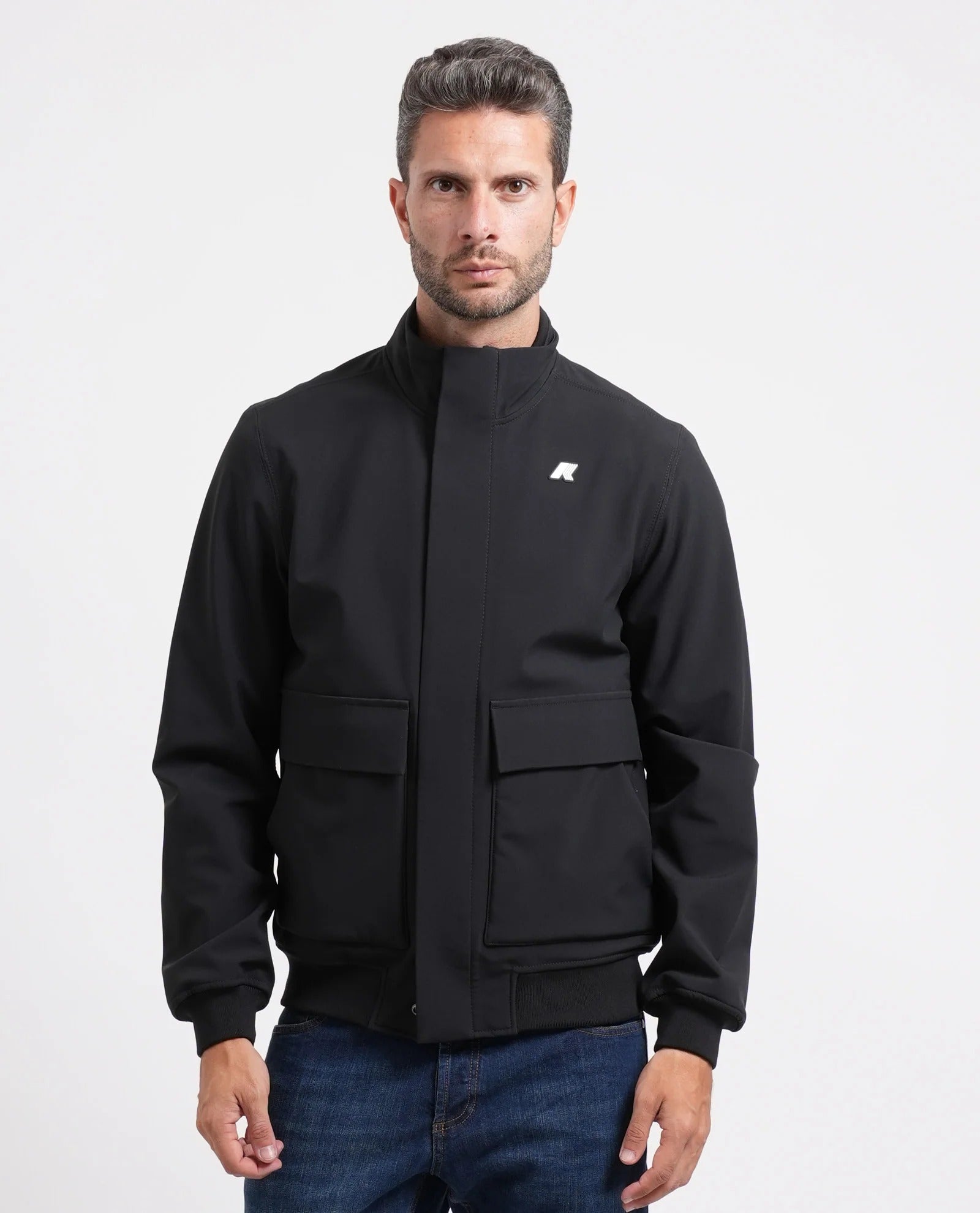 K-WAY giubbotto herve bonded black pure K7134SW A3C K-WAY 