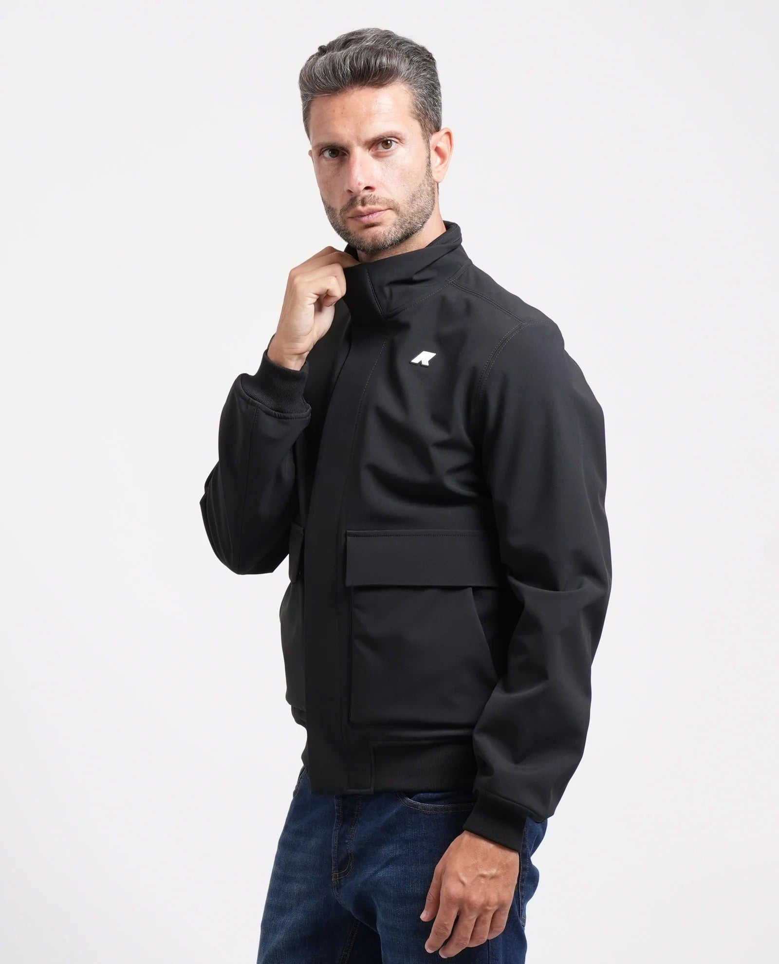 K-WAY giubbotto herve bonded black pure K7134SW A3C K-WAY 