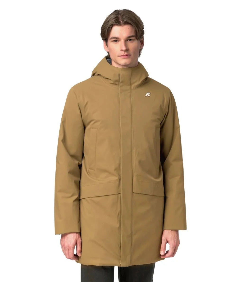 Giacca Jarno Twill Marmotta beige khaki-gray warm K8133FW D0S K-WAY 