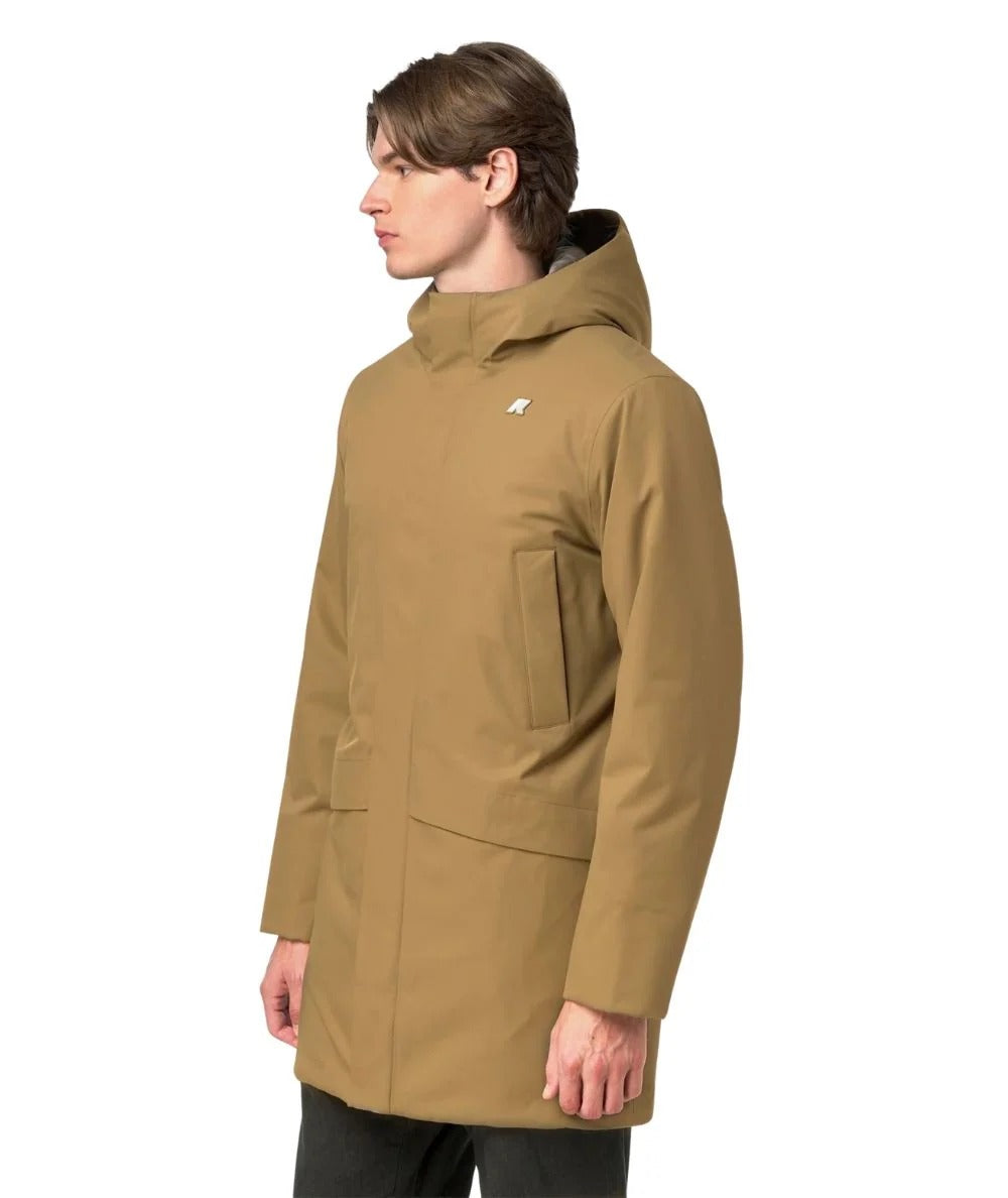 Giacca Jarno Twill Marmotta beige khaki-gray warm K8133FW D0S K-WAY 