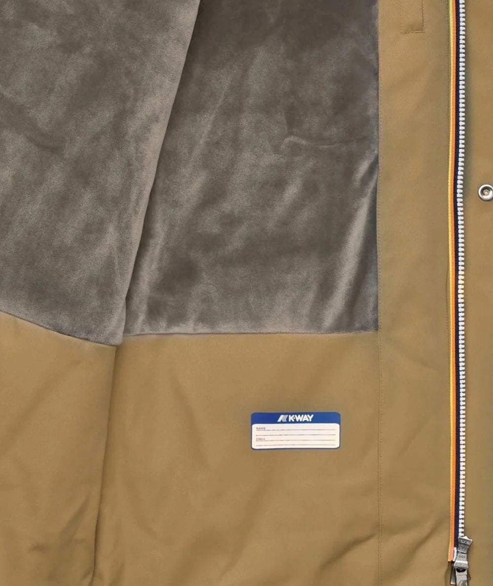Giacca Jarno Twill Marmotta beige khaki-gray warm K8133FW D0S K-WAY 
