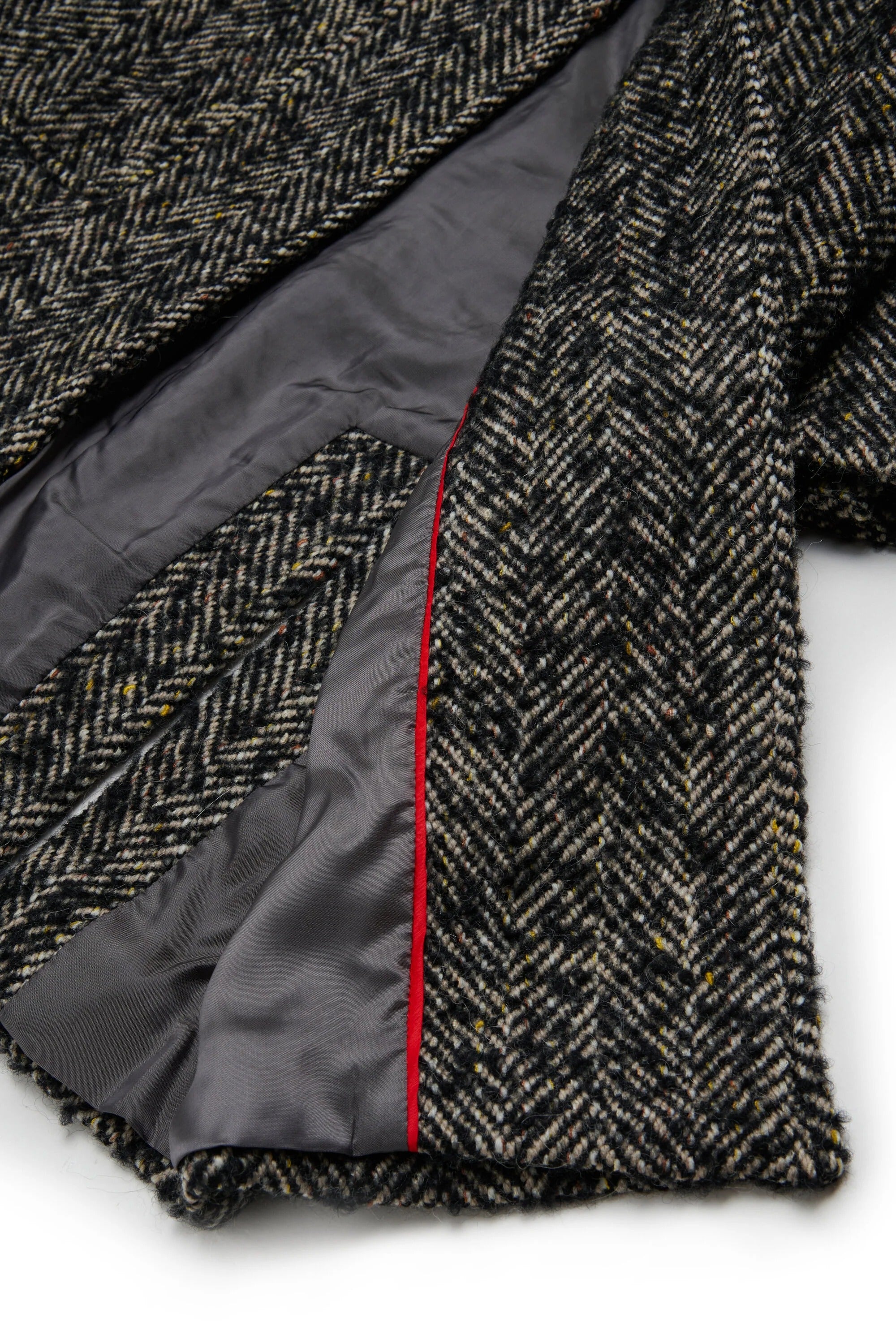 Cappotto con motivo a spina di pesce nero MX0001-MX02N MX900 MAX&CO KID 
