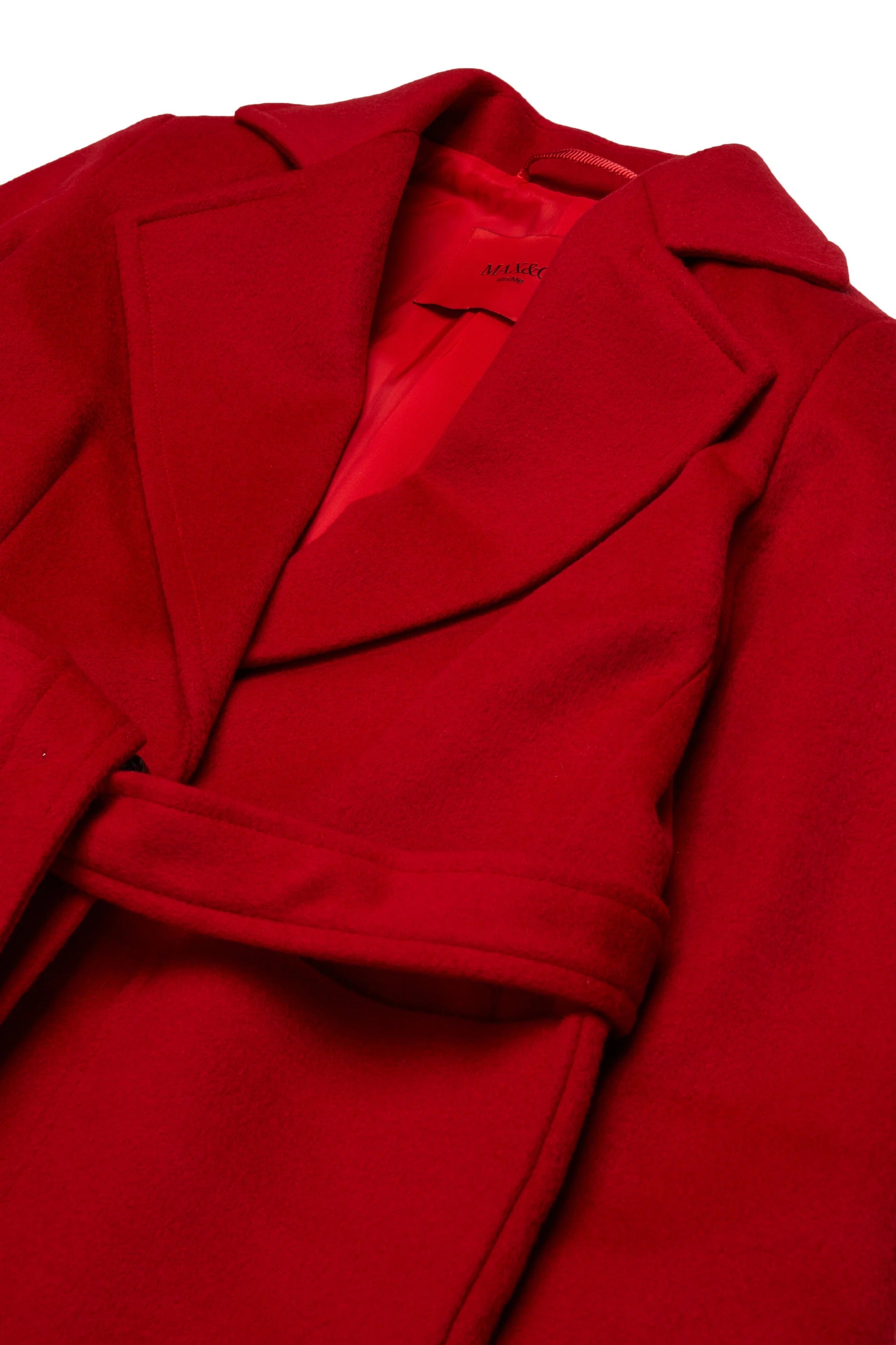 Cappotto di lana in fuga rosso<BR/> MX0001-MX052 MX400 MAX&CO KID 