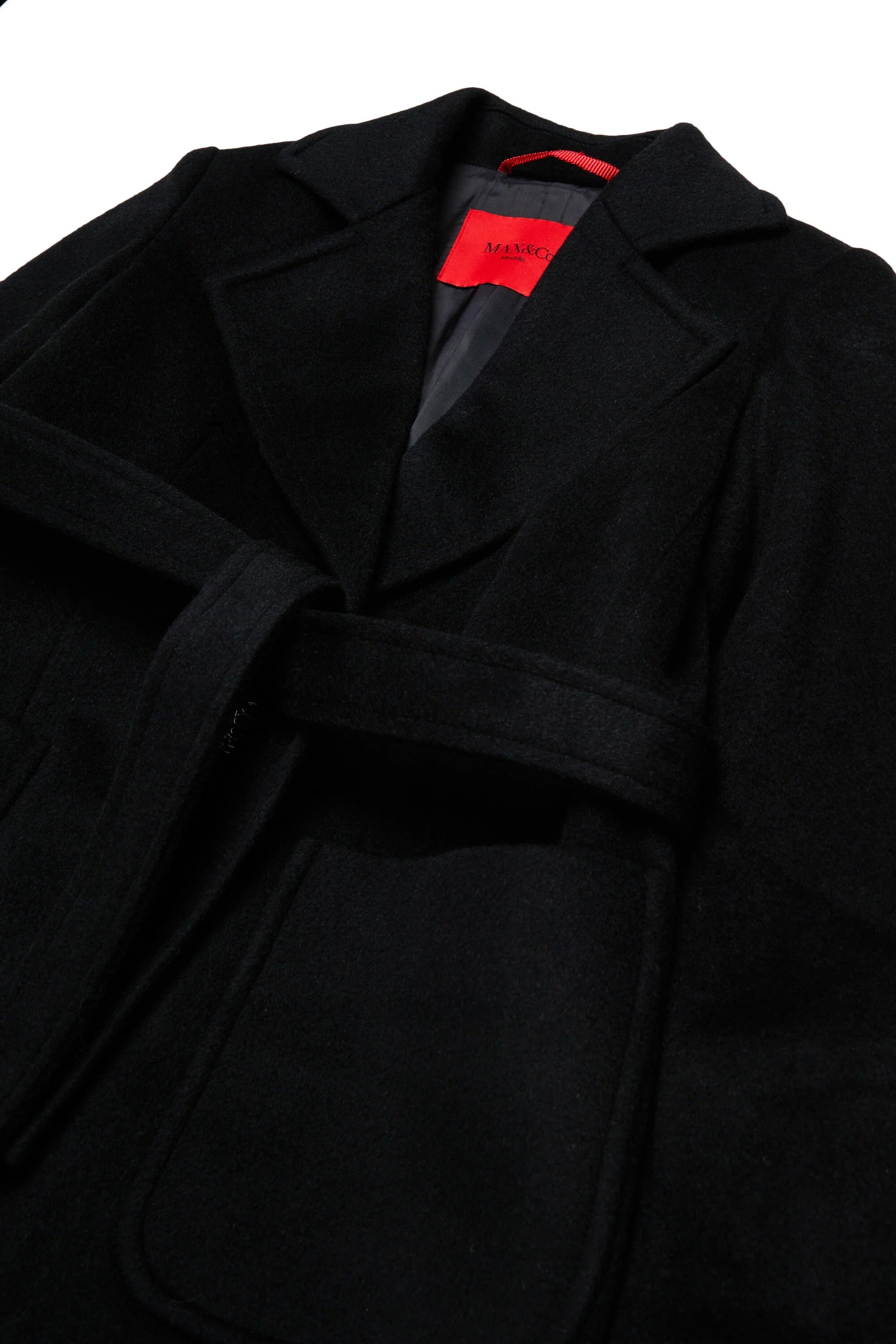 Cappotto di lana in fuga nero MX0001-MX052 MX900 MAX&CO KID 