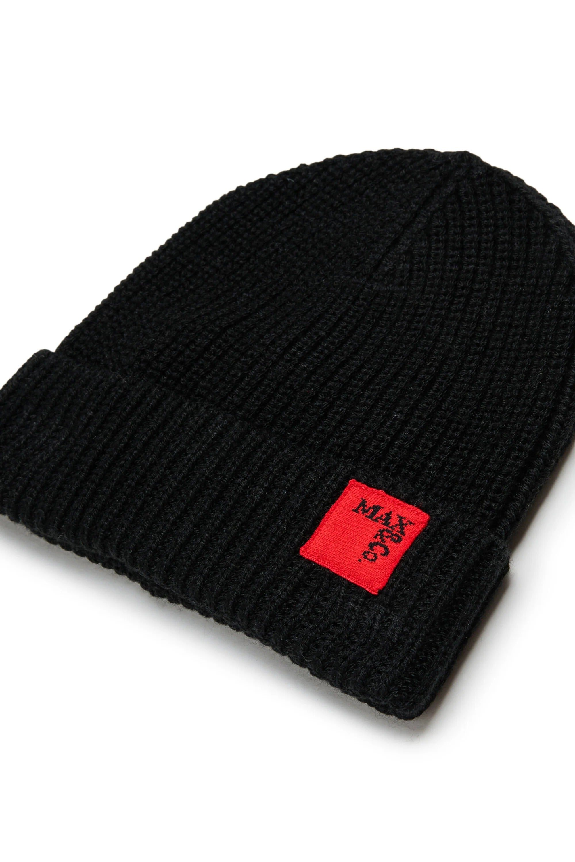 Berretto in misto lana con applicazione nero MX0242-MX048 MX900 MAX&CO KID 