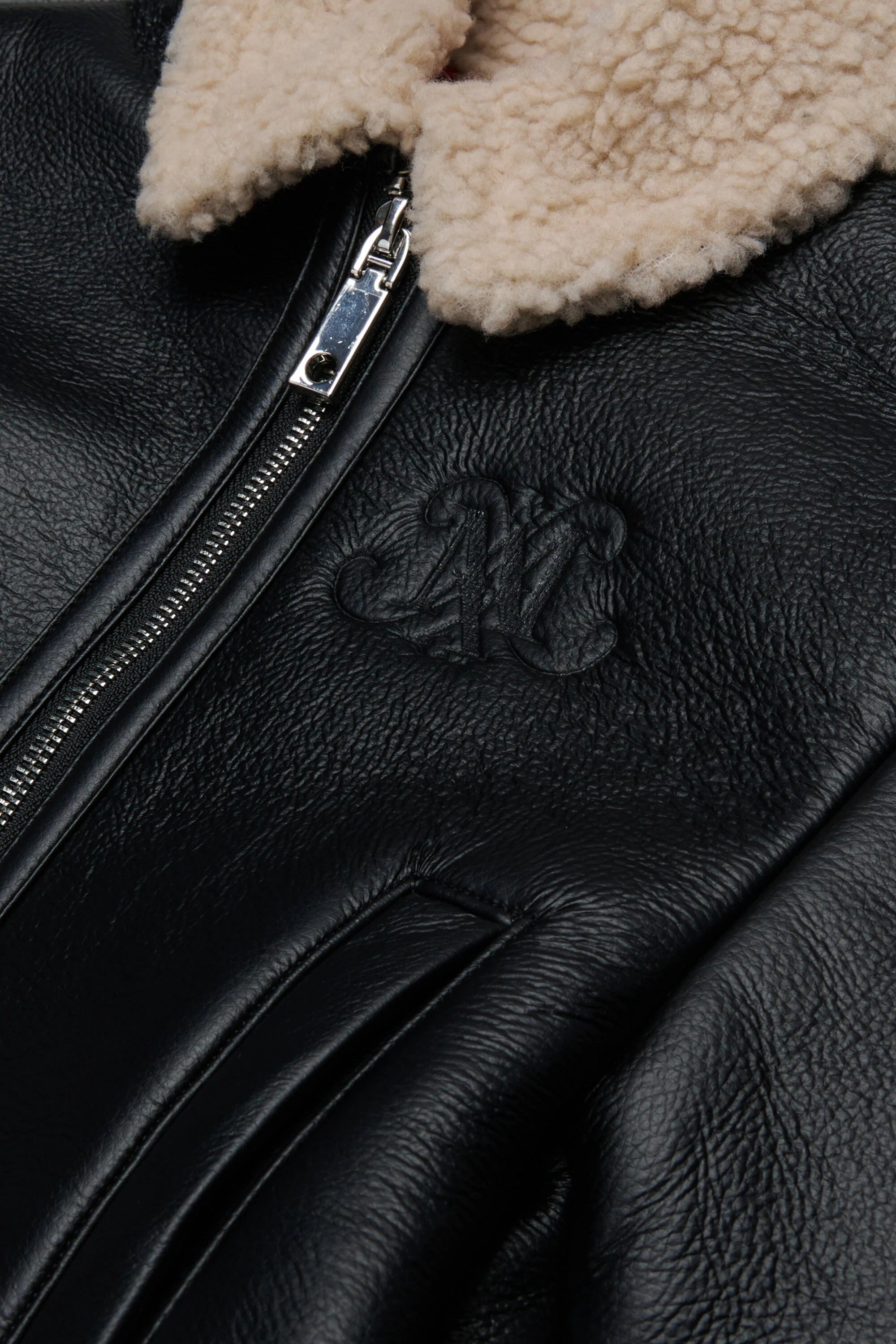 Giacca in montone con logo nera MX0372-MX01T MX900 MAX&CO KID 