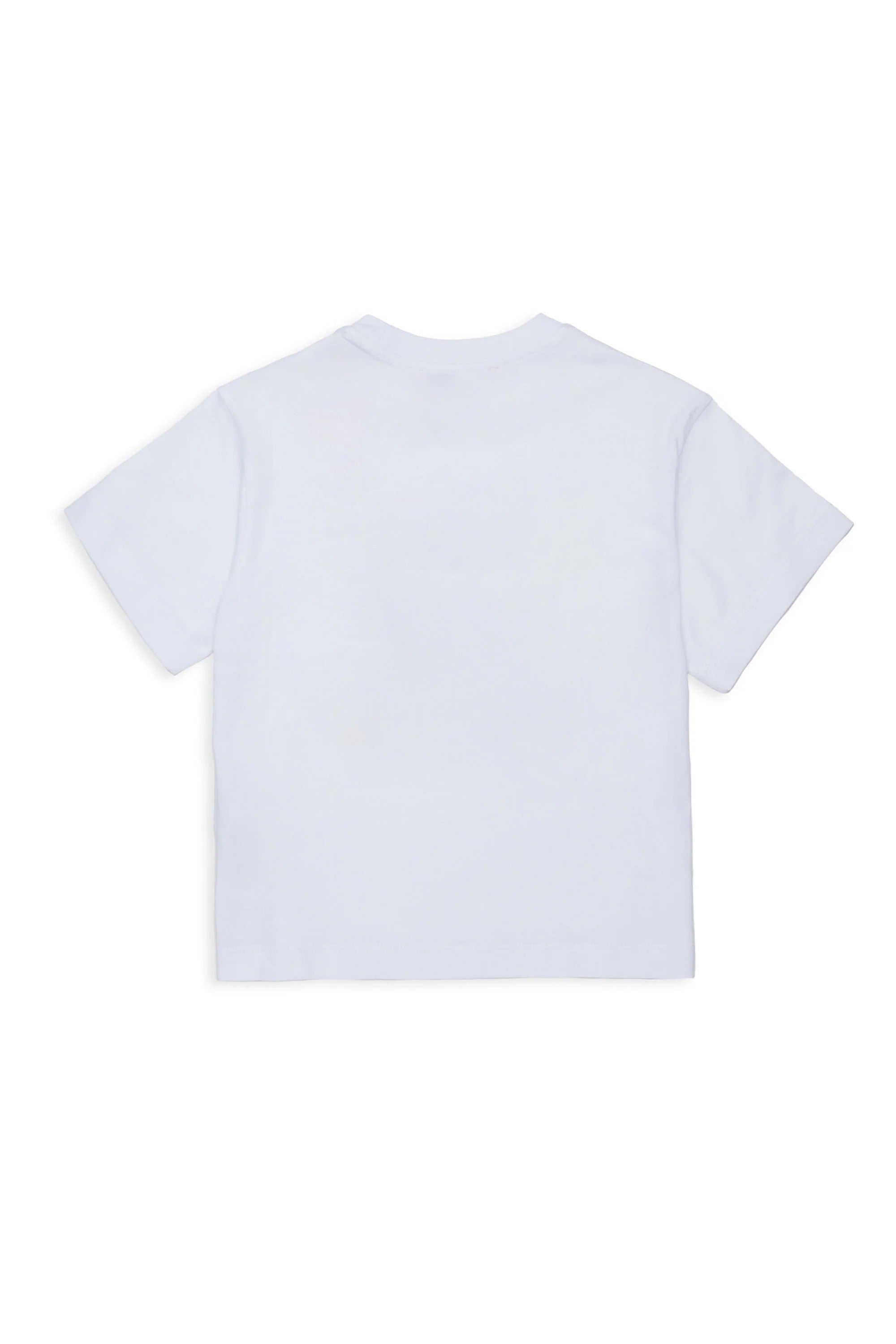T-shirt con logo frontale multicolore bianca MX0390-MX02L MX100 MAX&CO KID 