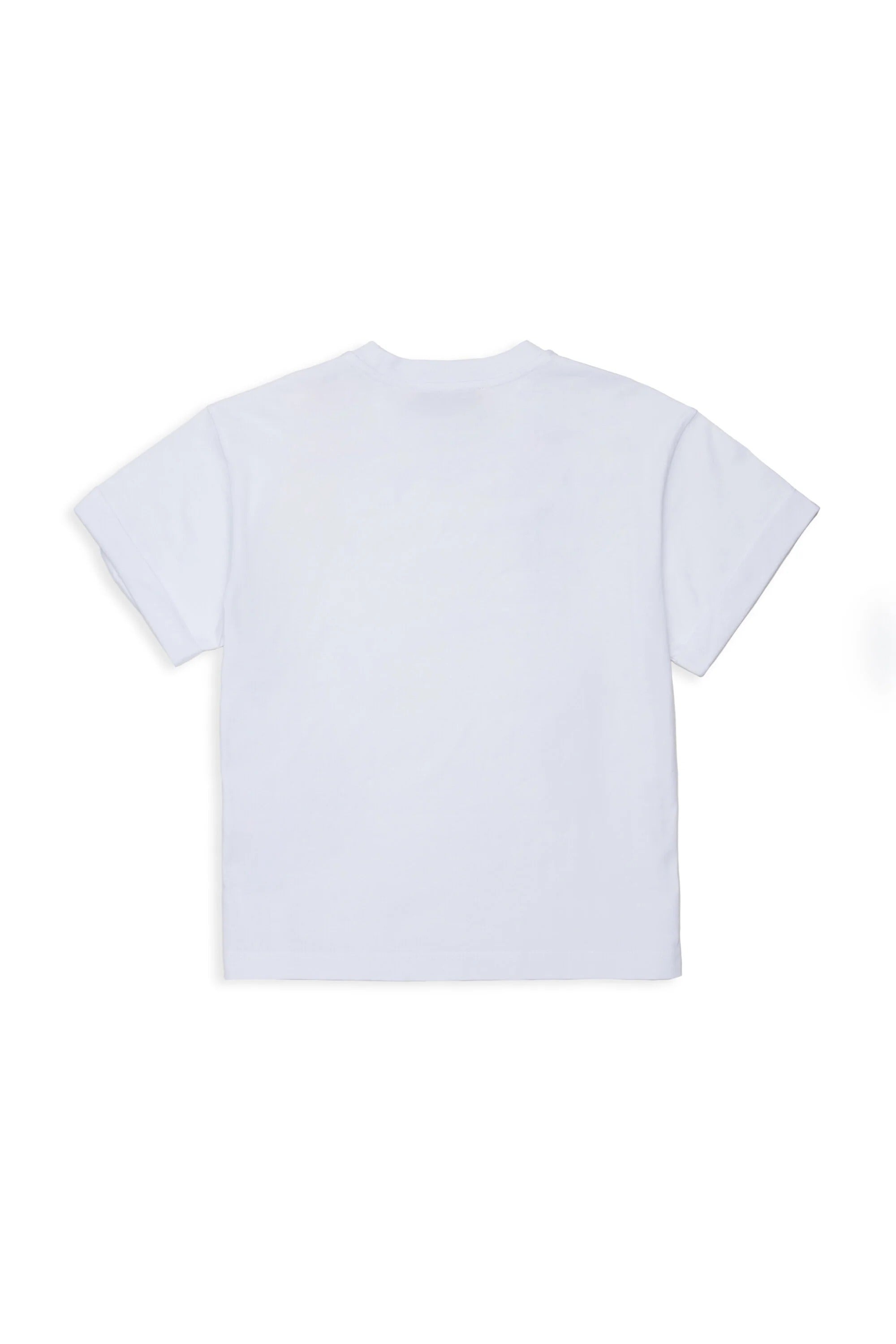 T-shirt con stampa di fiocco metallico bianca MX0392-MX02L MX100 MAX&CO KID 