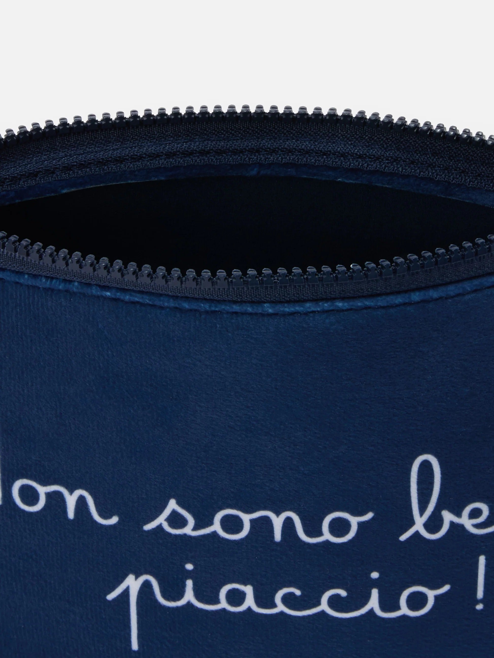 Navy blue Aline pouch with Bello print | Special edition ALI0002 01526M MC2 SAINT BARTH 