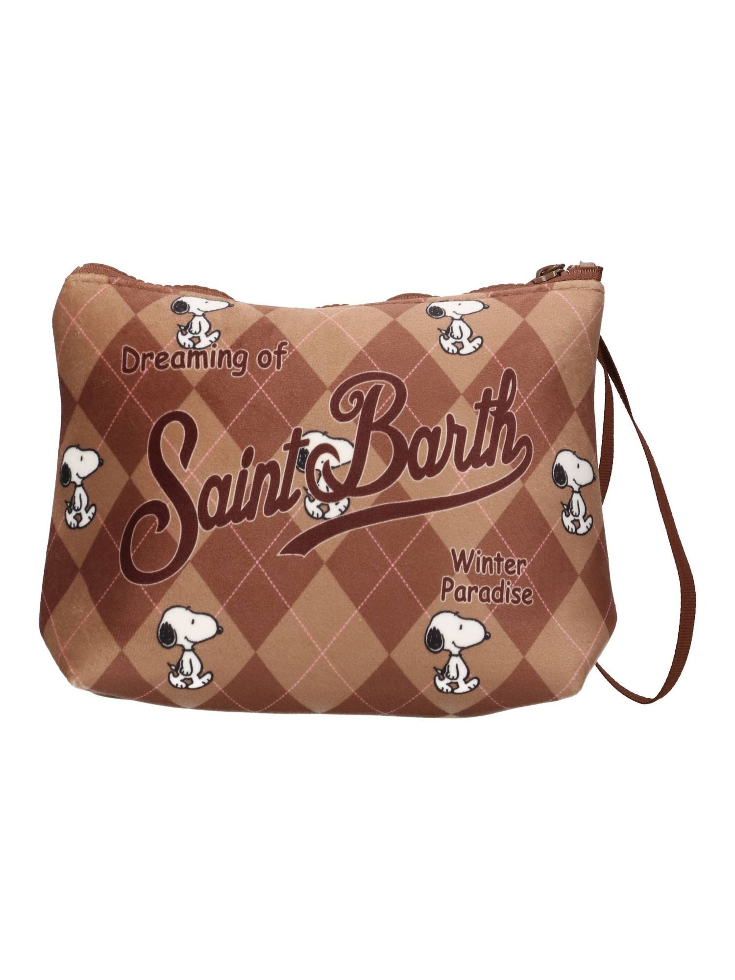 Pochette MC2 Saint Barth ALI0002 02305M unisex adulti snoopy argyle 19. ALI0002 02305M MC2 SAINT BARTH 