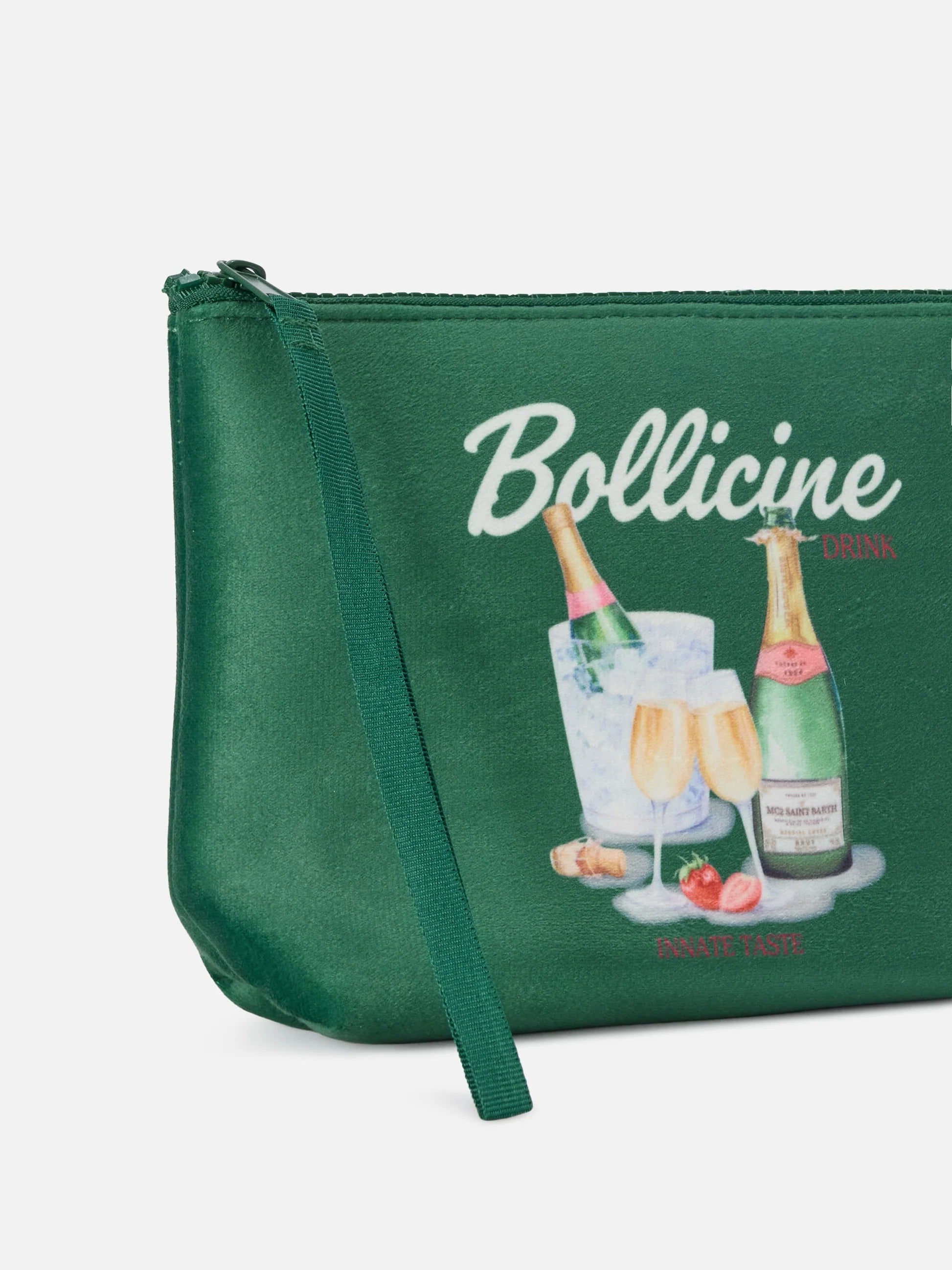 Pochette Aline verde con stampa Bollicine ALI0002 03209M MC2 SAINT BARTH 