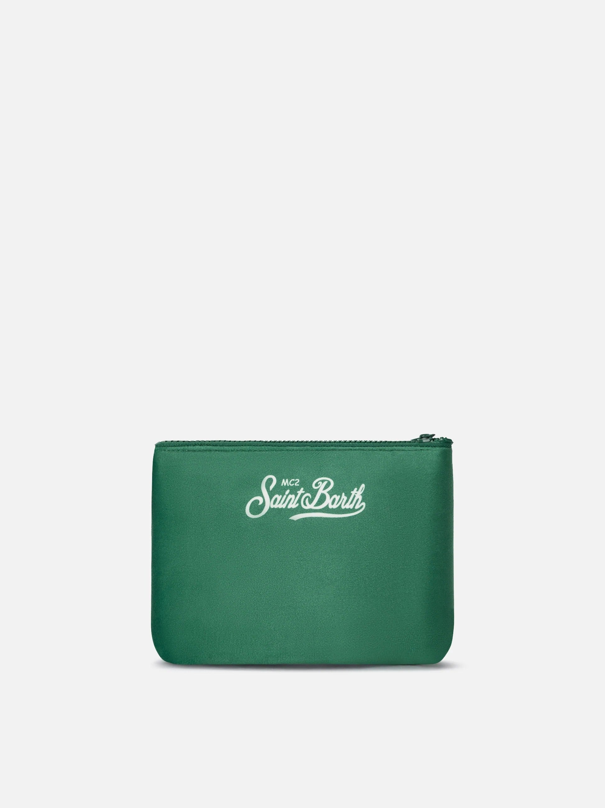 Pochette Aline verde con stampa Bollicine ALI0002 03209M MC2 SAINT BARTH 