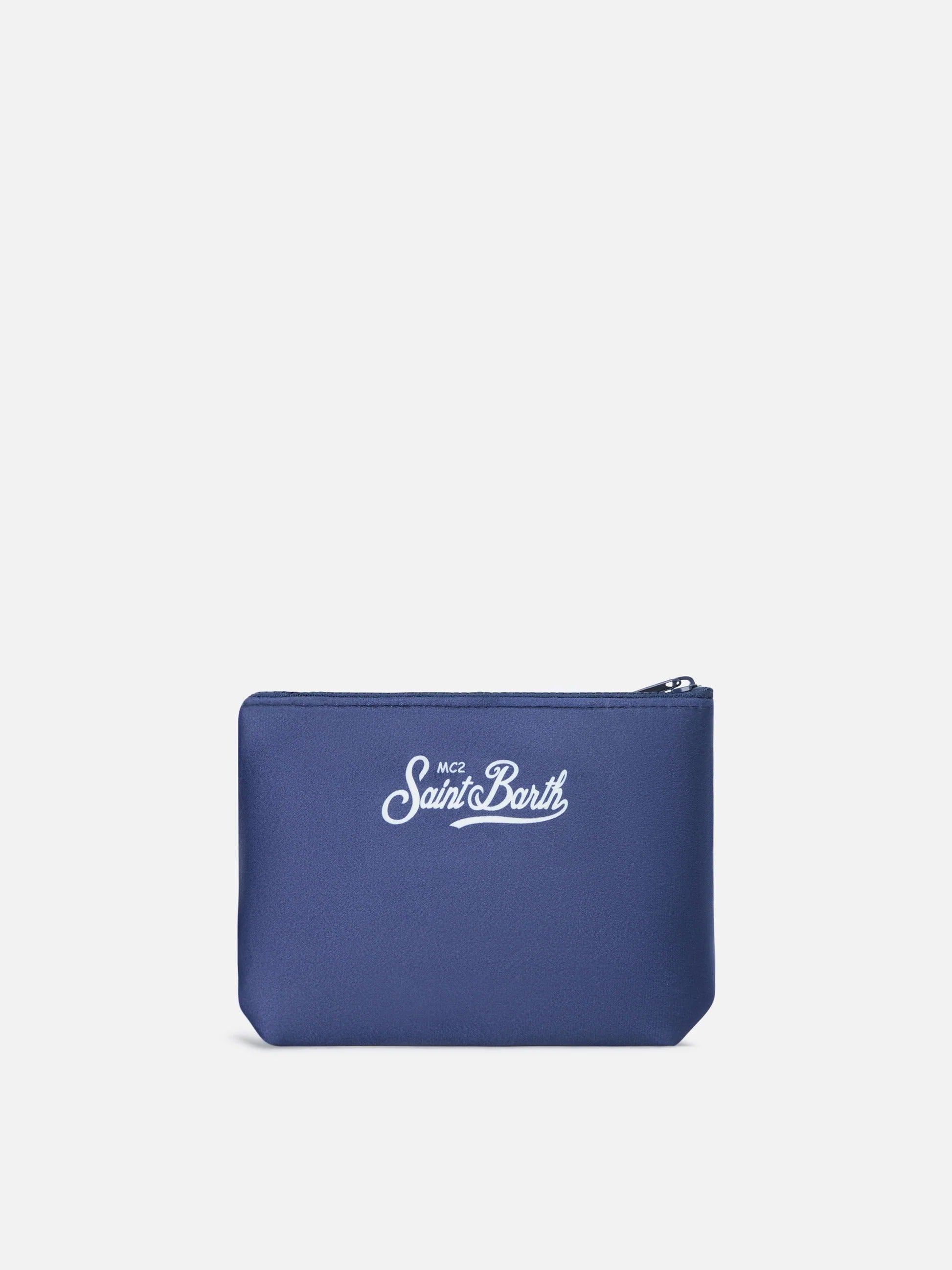 Pochette Aline blu navy con stampa Gin Tonic ALI0002 03210M MC2 SAINT BARTH 