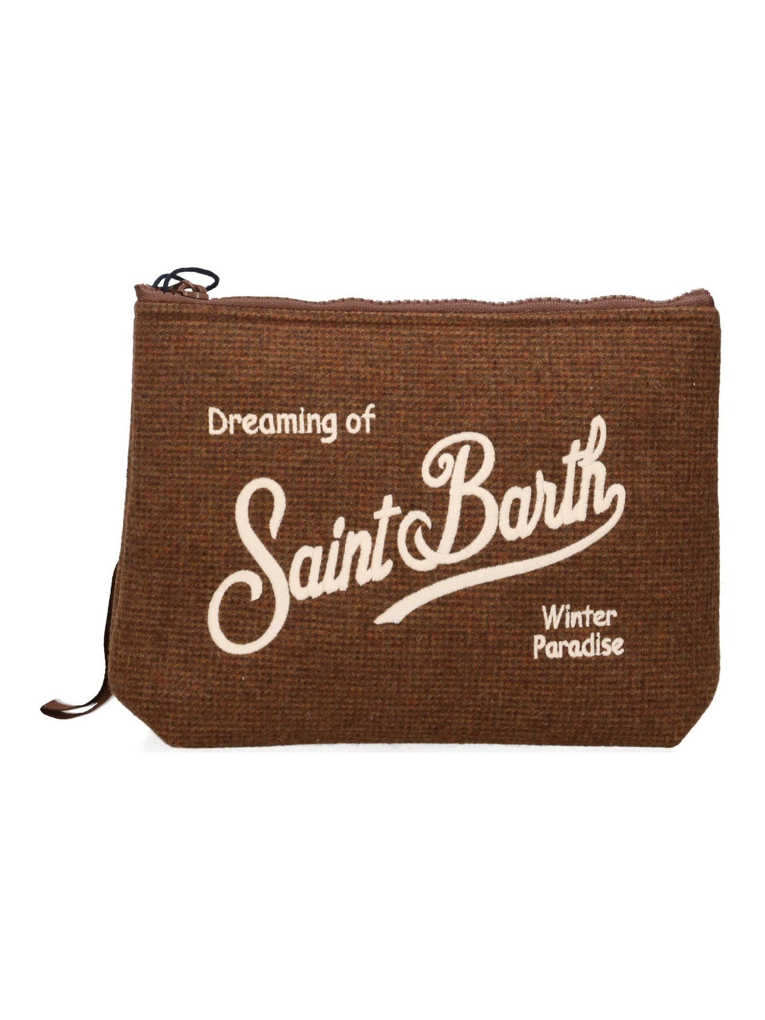 Pochette aline wool Mc2 Saint Barth ALI0022 00477  brown ALI0022 00477M MC2 SAINT BARTH 