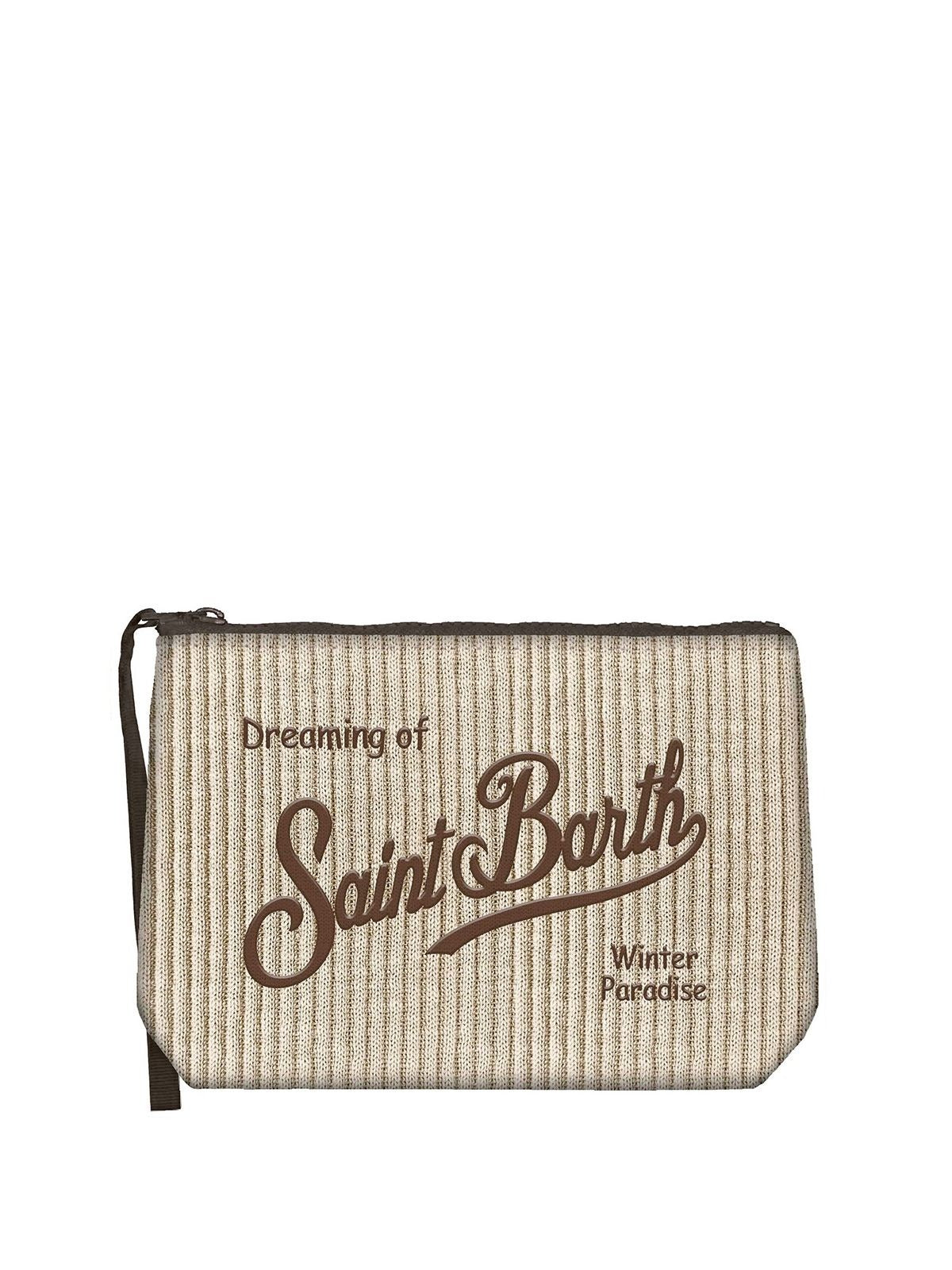 Pochette Aline Tricot beige ALI0057 03104M MC2 SAINT BARTH 