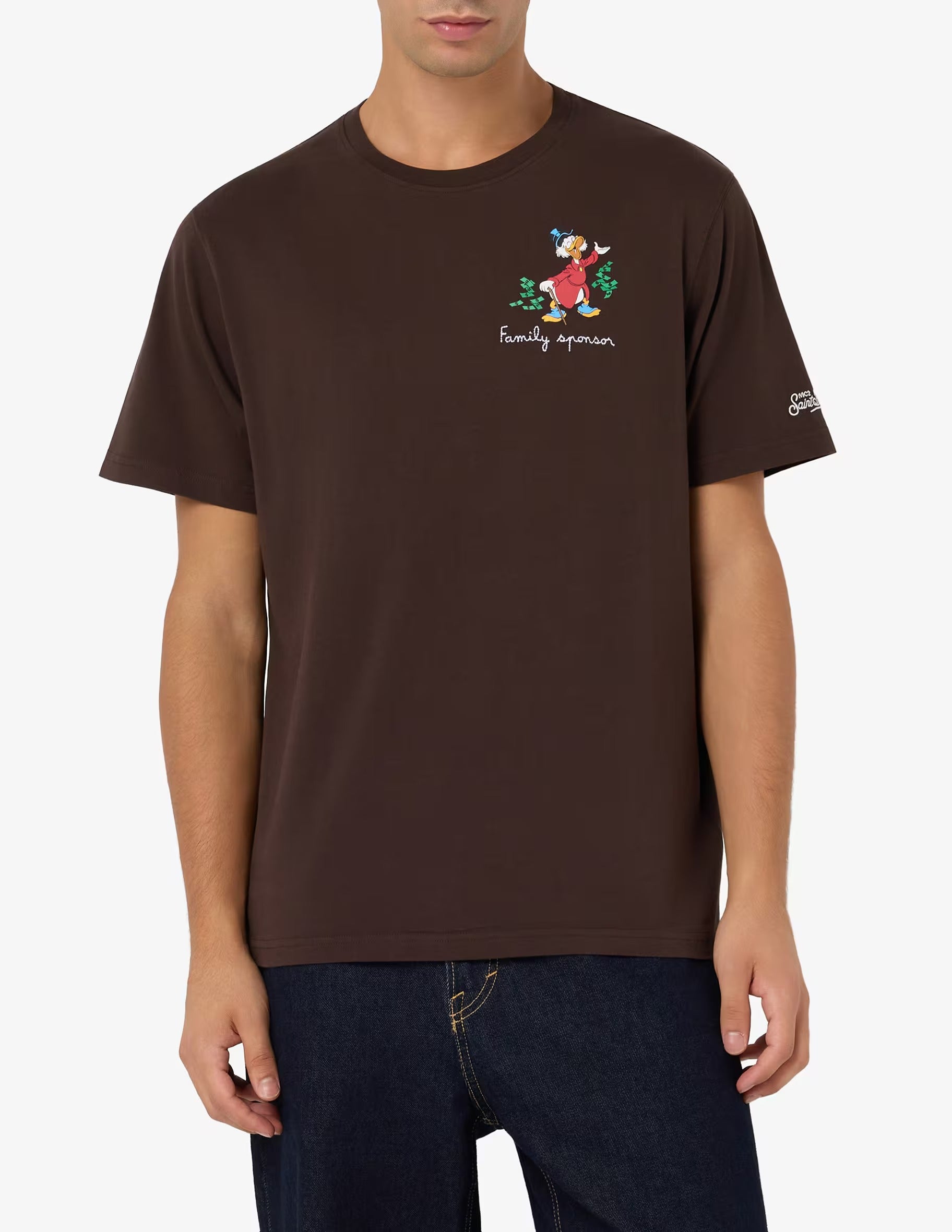 T-shirt Arnott classic marrone family sponsor ARN0001 03336M MC2 SAINT BARTH 