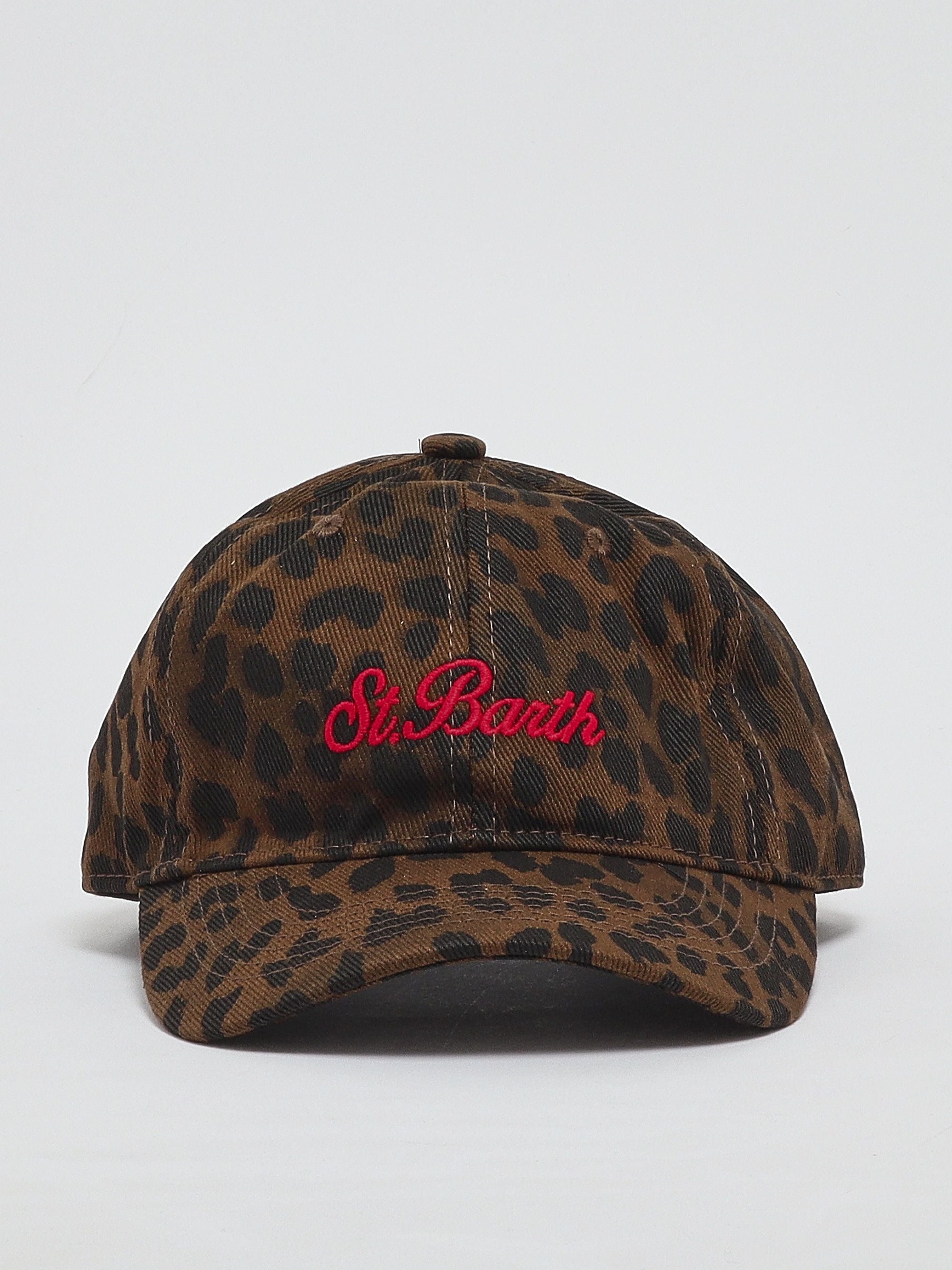 Cappello baseball donna Baseball n, stampa animalier BASB0007 00147M MC2 SAINT BARTH 