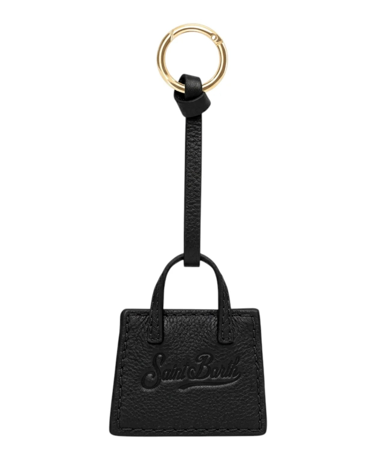 Portachiavi in pelle MC2 Saint Barth Bag nero BCHARM01 00729M MC2 SAINT BARTH 