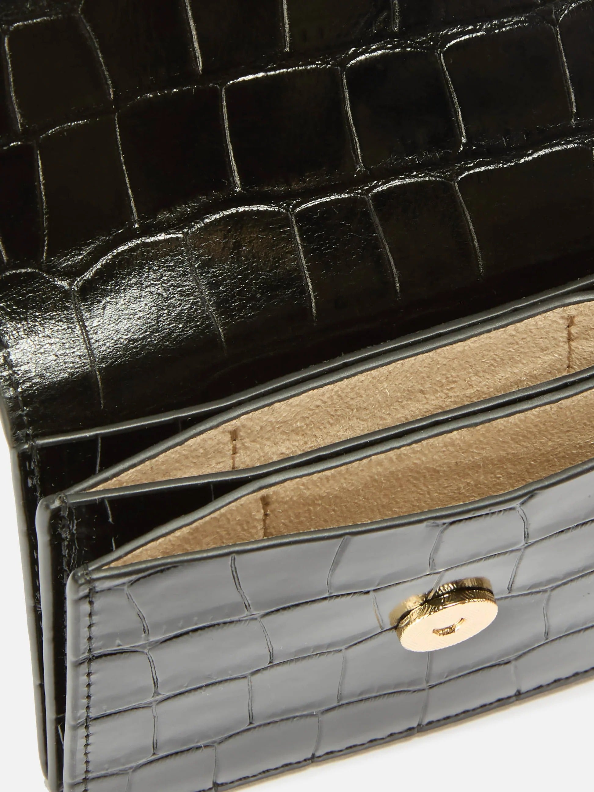 Portacarte nero in pelle con stampa cocco CARDH01 00721M MC2 SAINT BARTH 