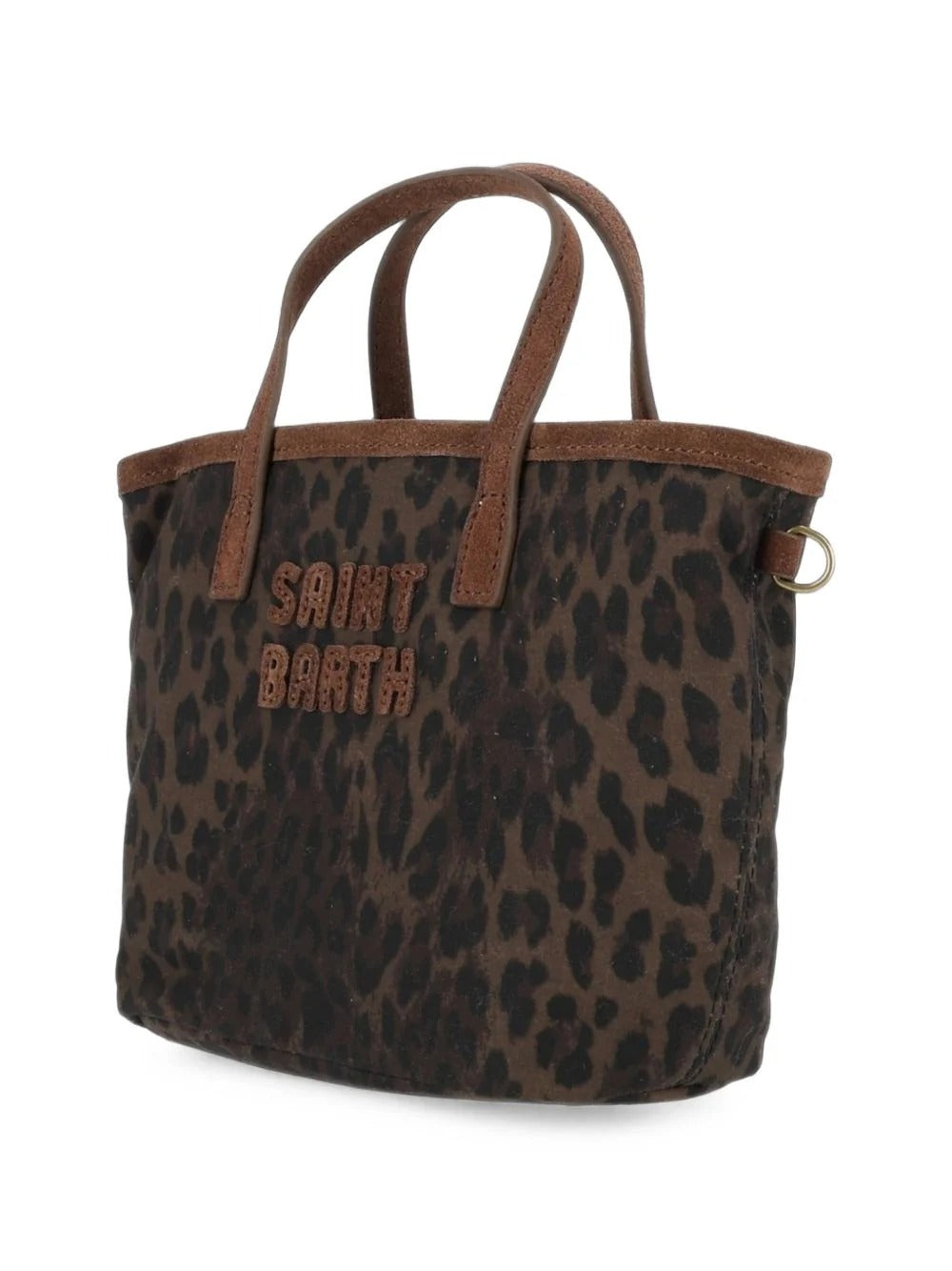 Borsa "City bag Mini" Saint Barth marrone leopardata CBMIN001 00019M MC2 SAINT BARTH 